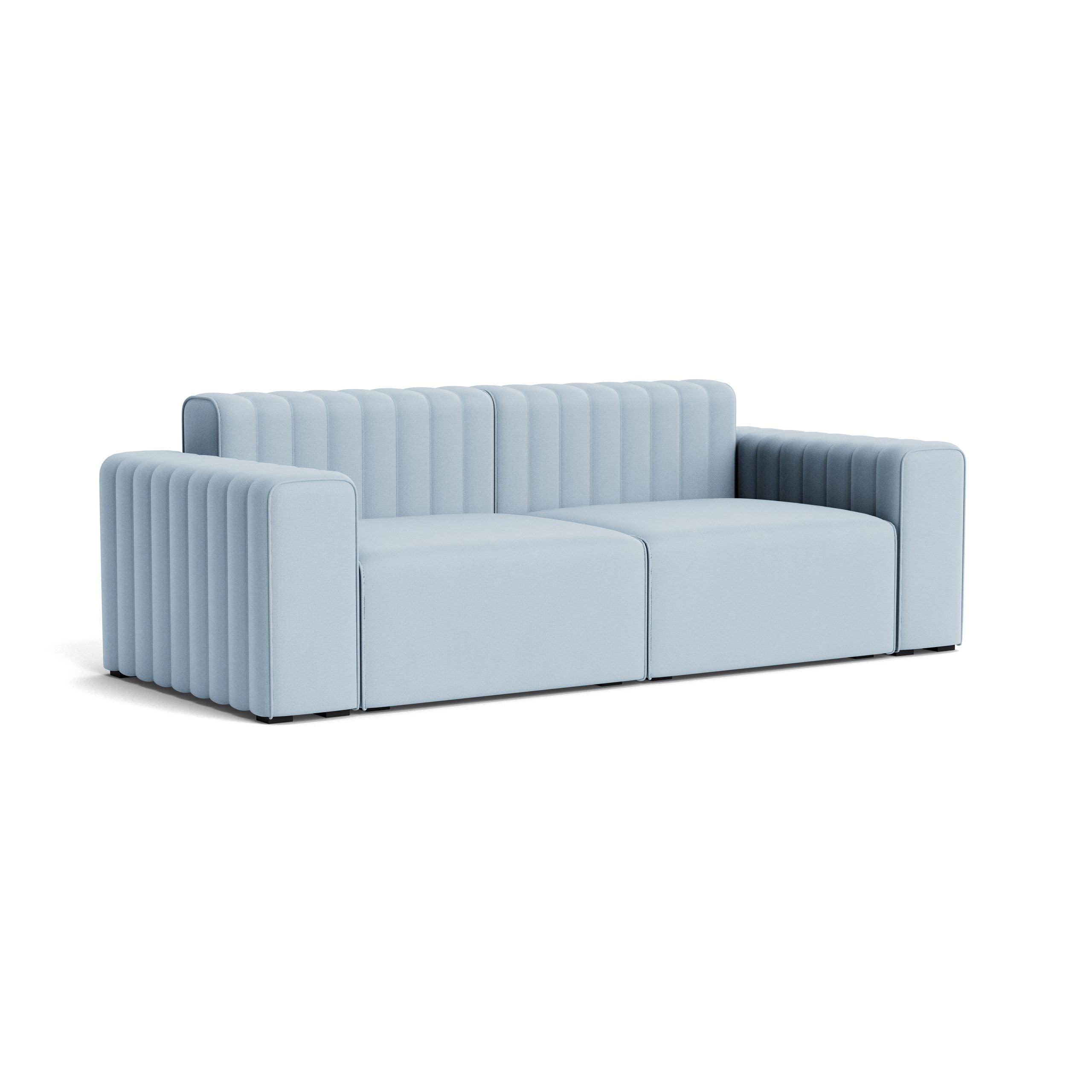 Sofa modułowa 2-osobowa RIFF niebieski NORR11 Eye on Design