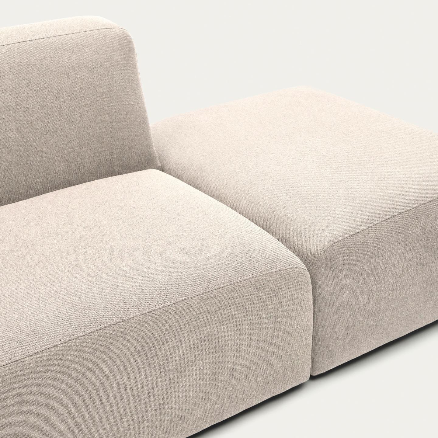 Sofa modułowa 2-osobowa uniwersalna otwarta NEOM beżowy – Kave Home