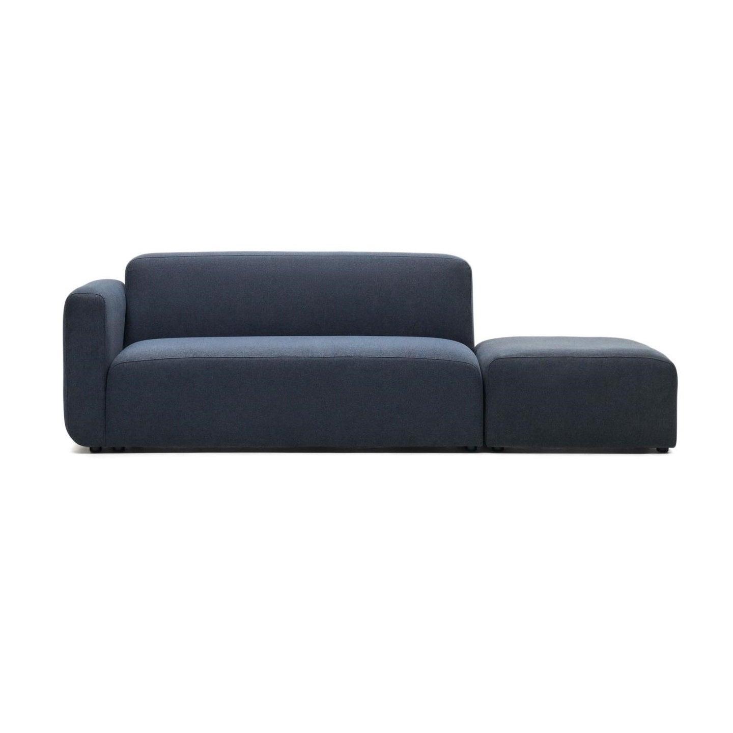 Sofa modułowa 2-osobowa uniwersalna otwarta NEOM niebieski – Kave Home