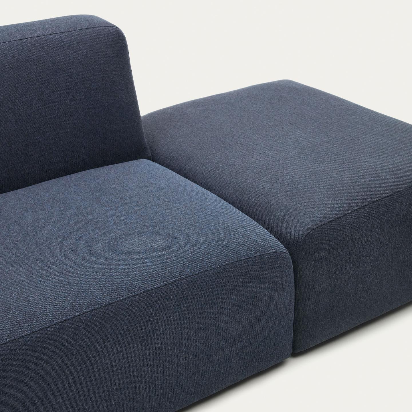 Sofa modułowa 2-osobowa uniwersalna otwarta NEOM niebieski – Kave Home