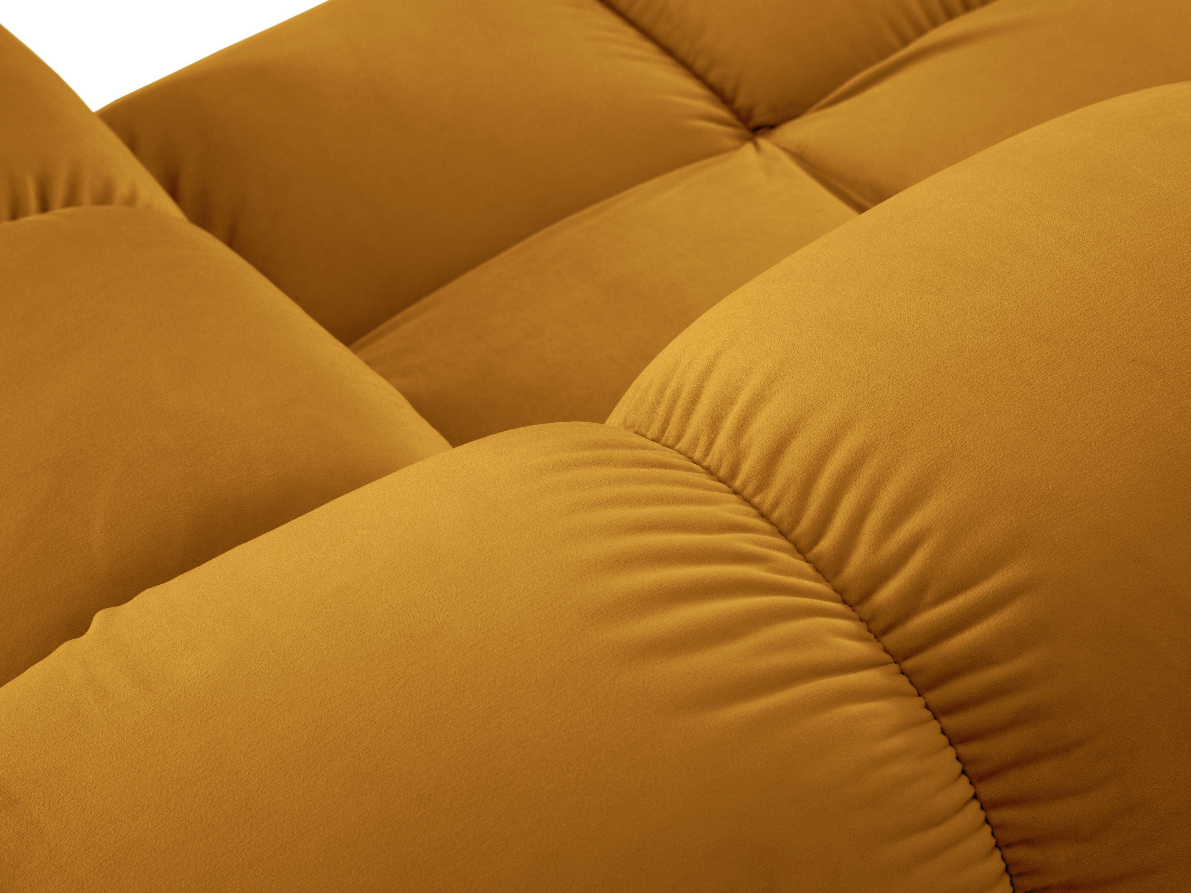 Sofa modułowa aksamitna lewostronna 4-osobowa TROPEA musztardowy Milo Casa Eye on Design