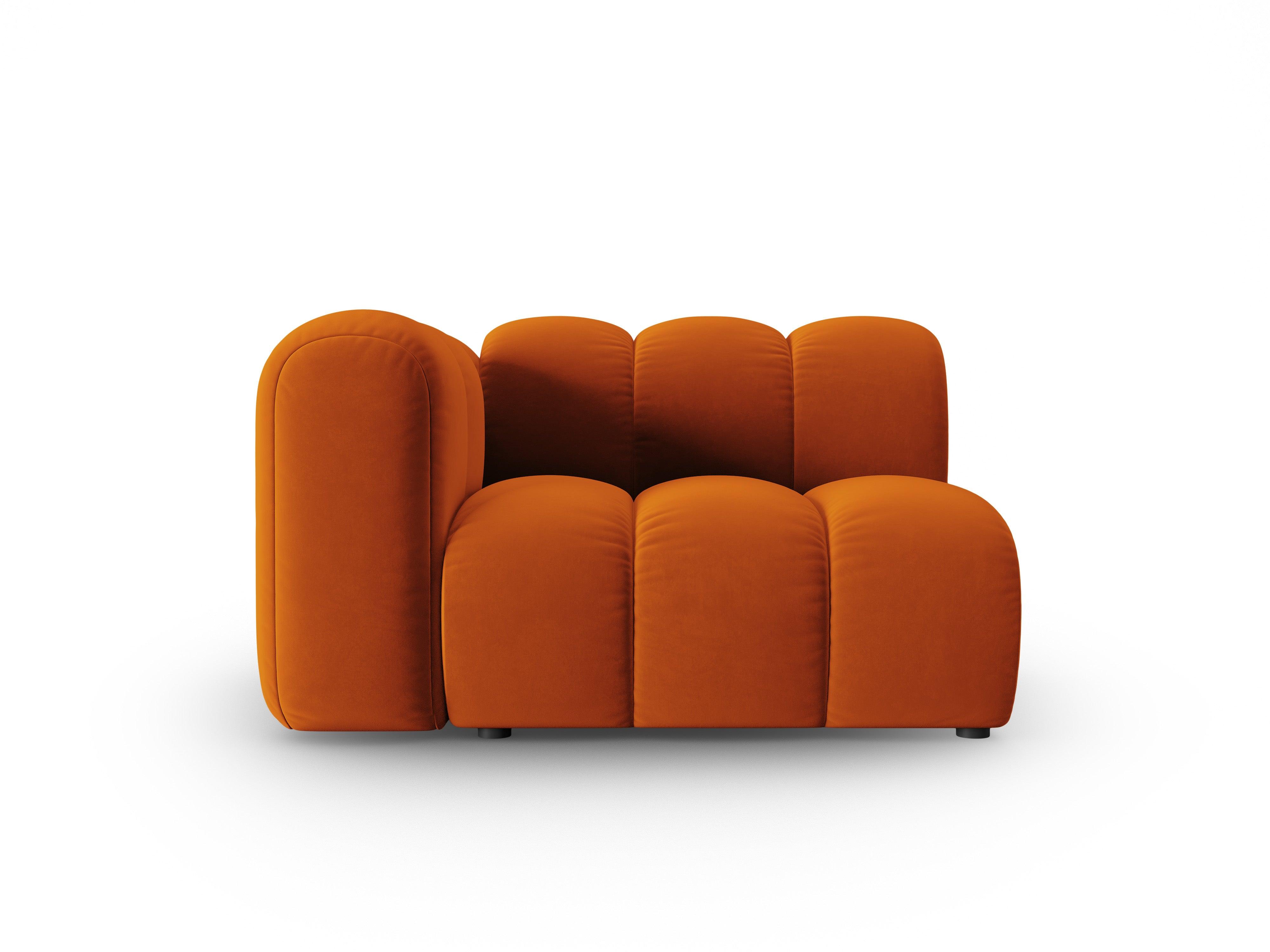 Sofa modułowa aksamitna lewostronna SKYLER ceglany - element końcowy Interieurs 86 Eye on Design