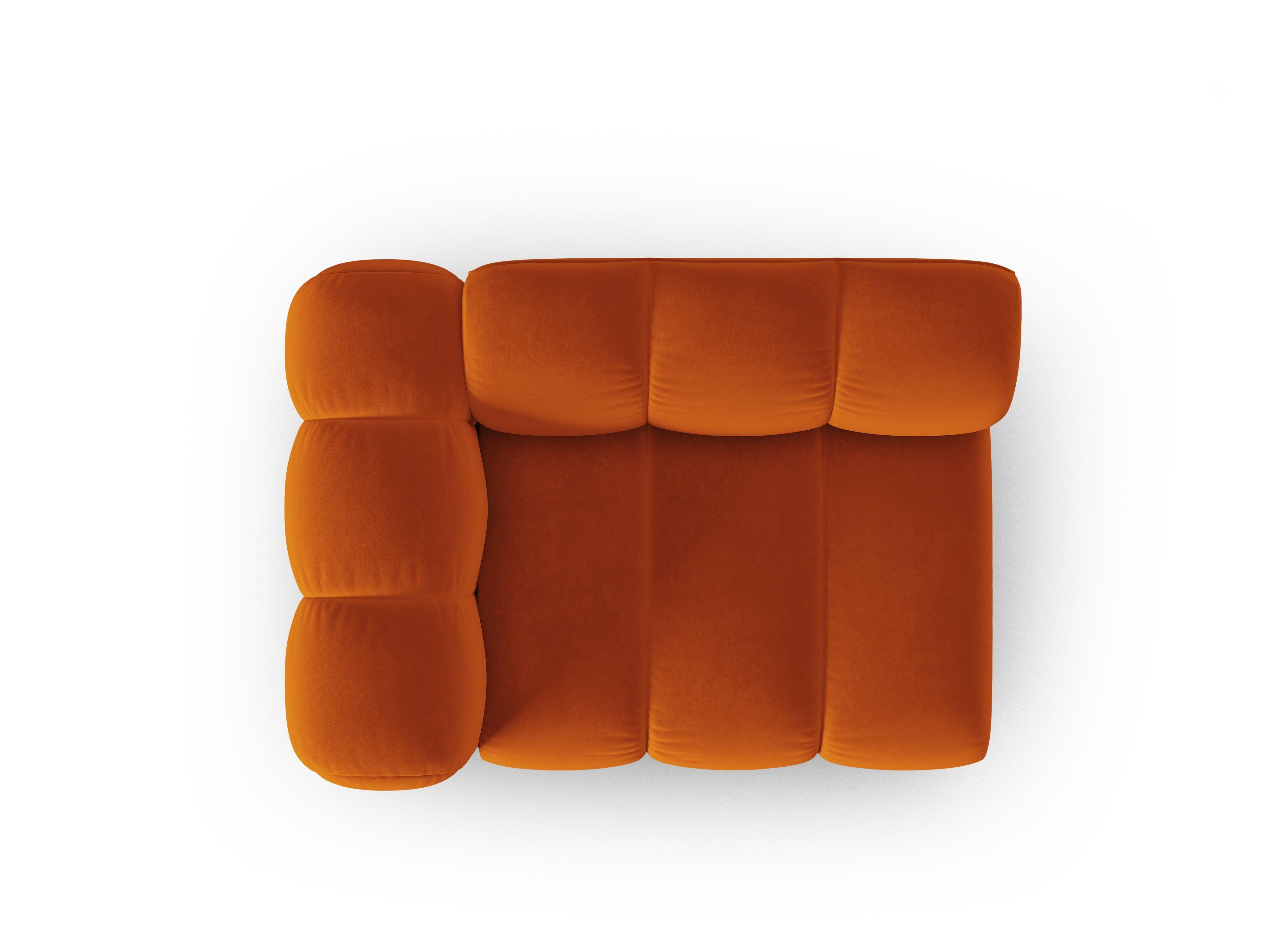 Sofa modułowa aksamitna lewostronna SKYLER ceglany - element końcowy Interieurs 86 Eye on Design