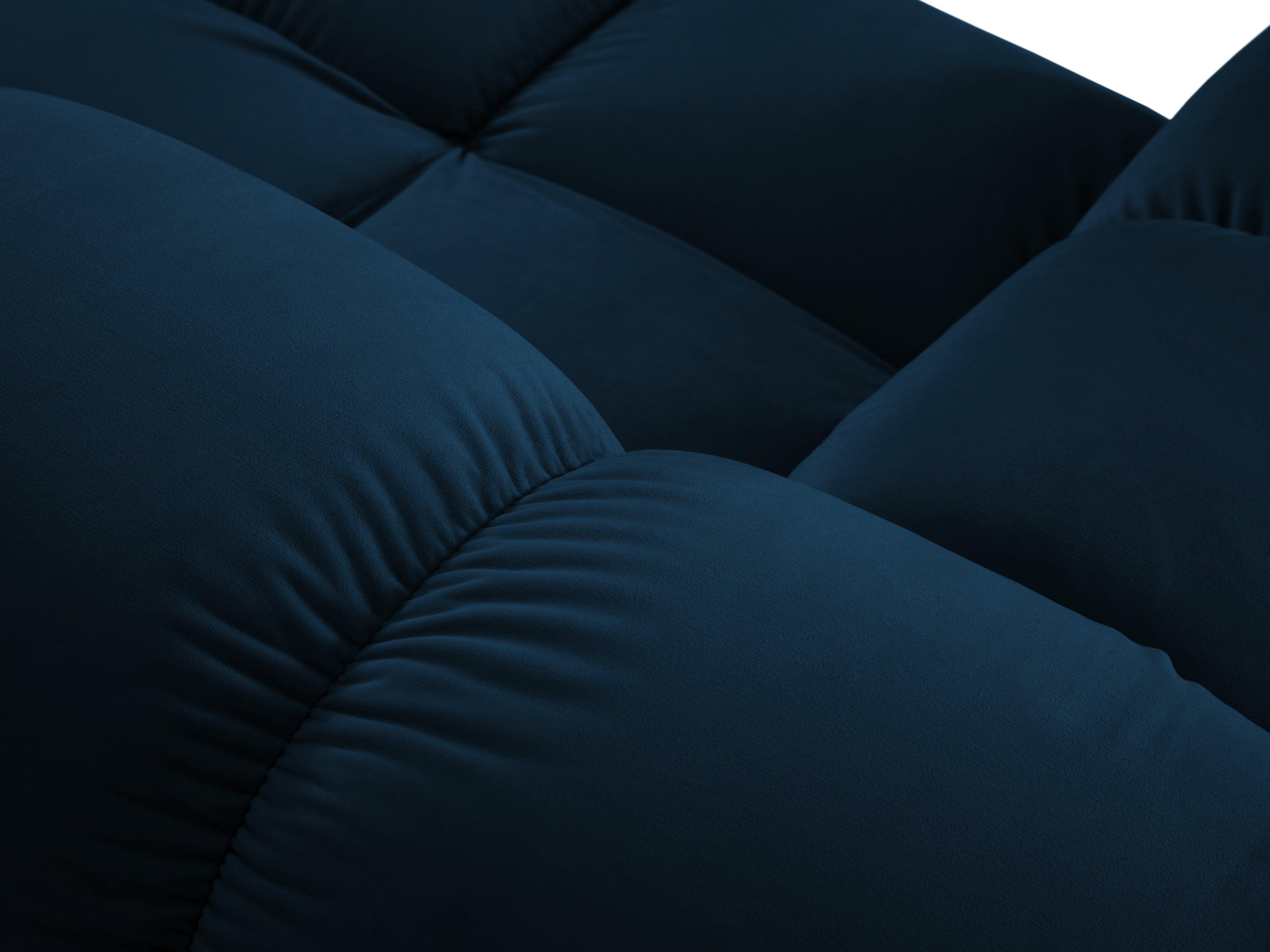 Sofa modułowa aksamitna prawostronna 4-osobowa TROPEA granat królewski Milo Casa Eye on Design
