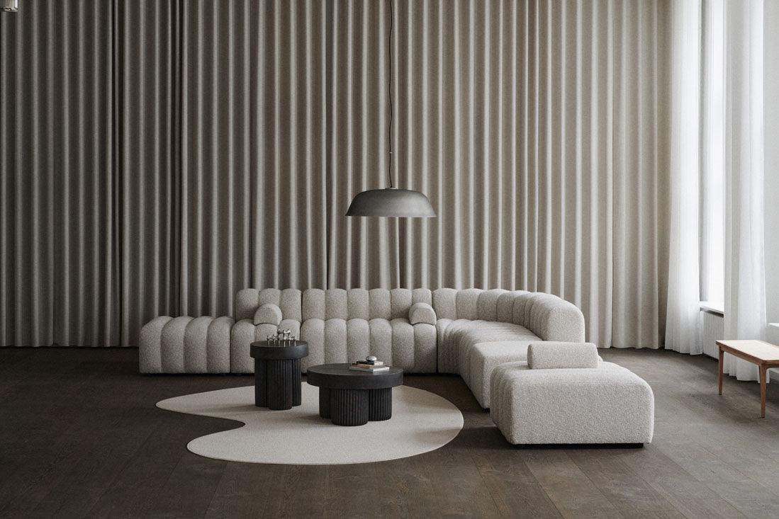 Sofa modułowa duża STUDIO boucle kremowy NORR11 Eye on Design