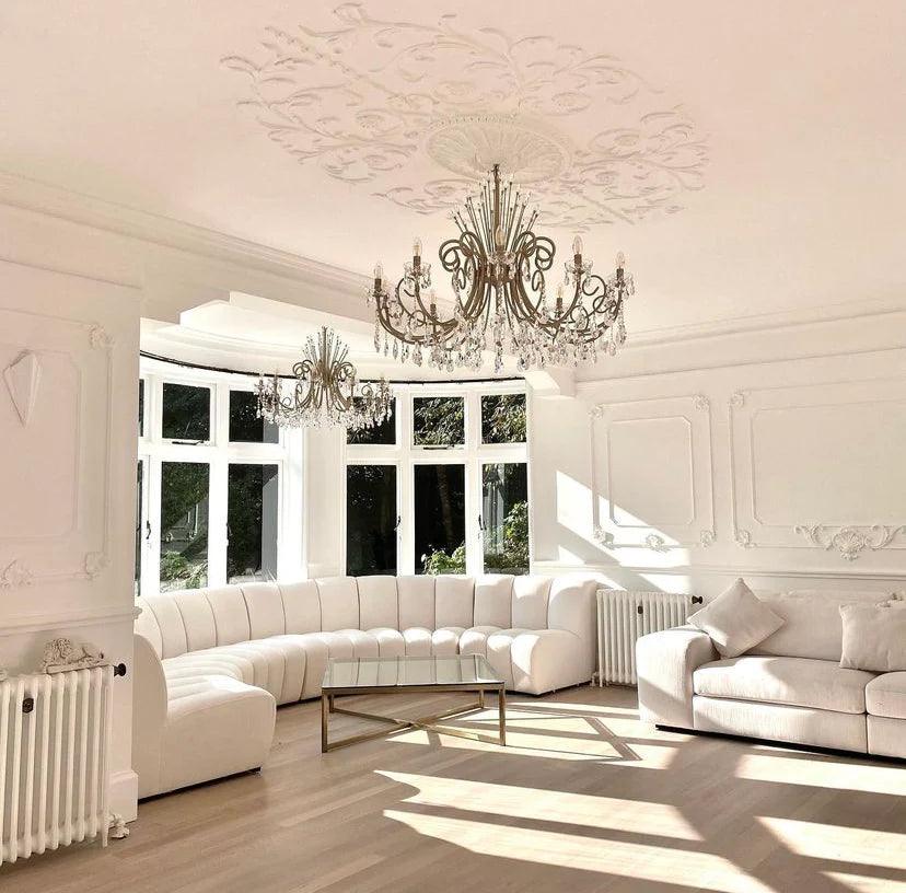 Sofa modułowa LANDO - element środkowy biały Eichholtz Eye on Design