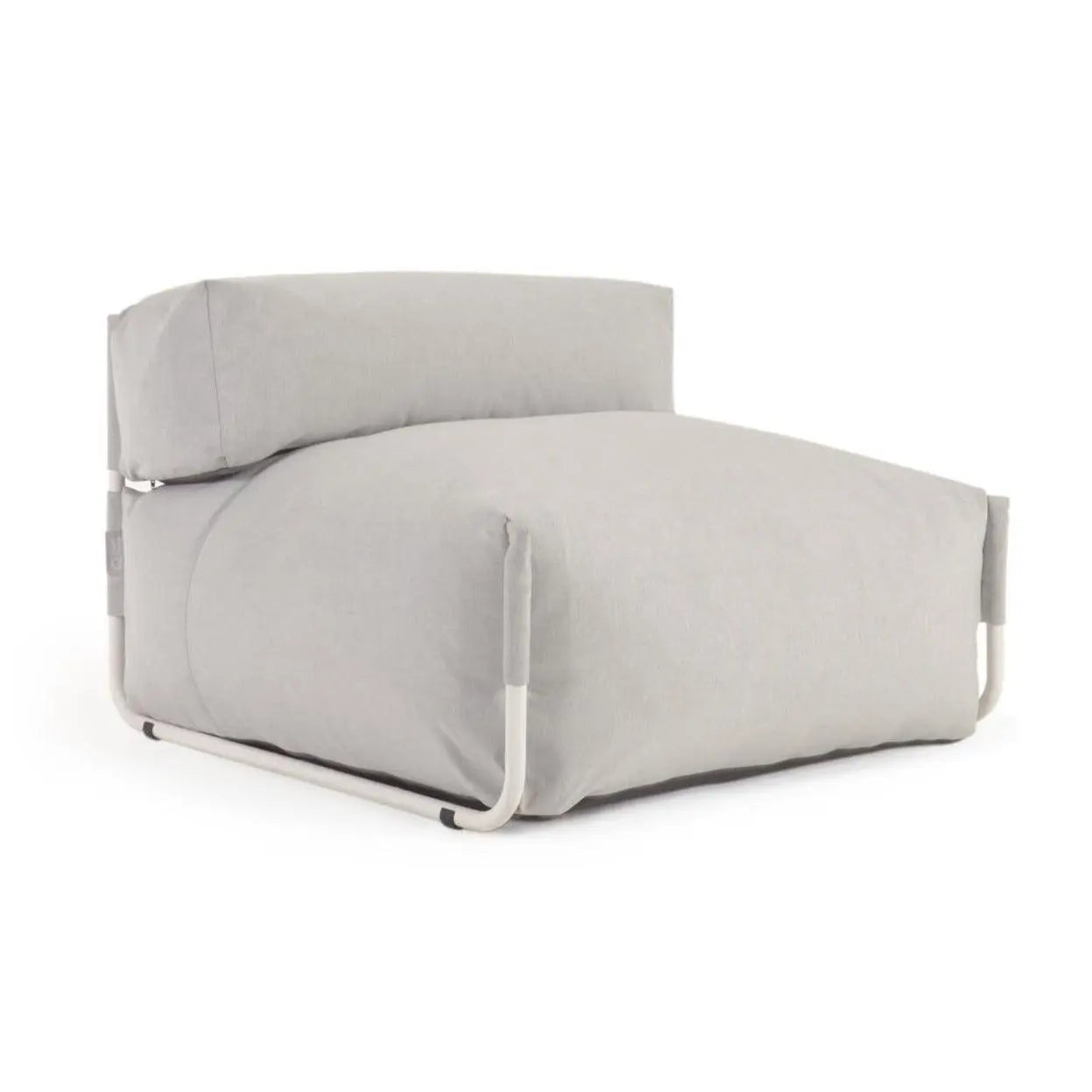 Sofa modułowa ogrodowa SQUARE - fotel jasnoszary, marka Kave Home