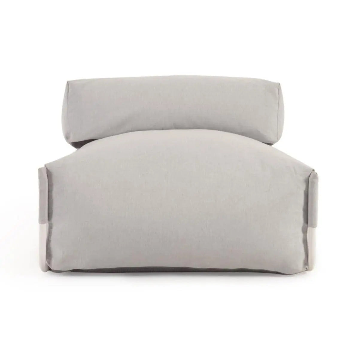Sofa modułowa ogrodowa SQUARE - fotel jasnoszary na taras i do ogrodu