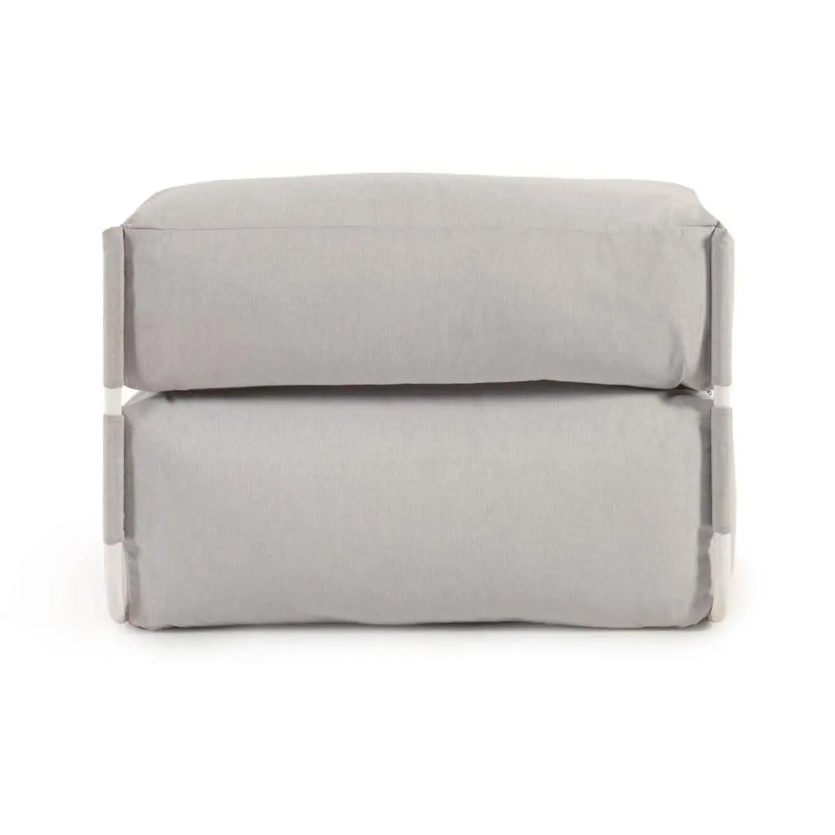 Sofa modułowa ogrodowa SQUARE - fotel jasnoszary na taras i do ogrodu – Kave Home
