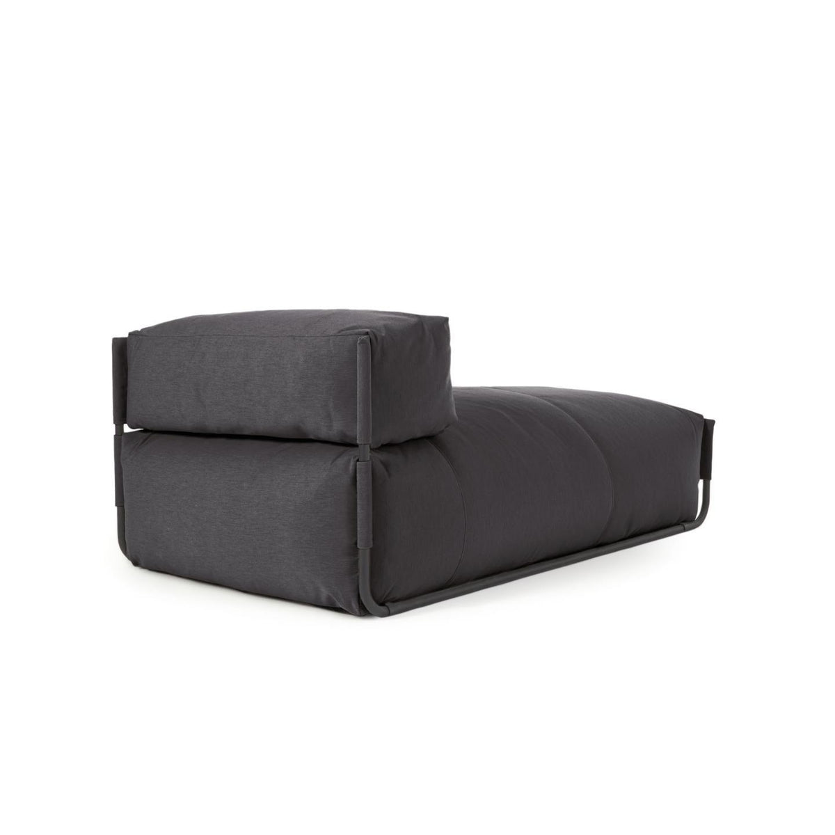 Sofa modułowa ogrodowa SQUARE - szezlong ciemnoszary La Forma Eye on Design