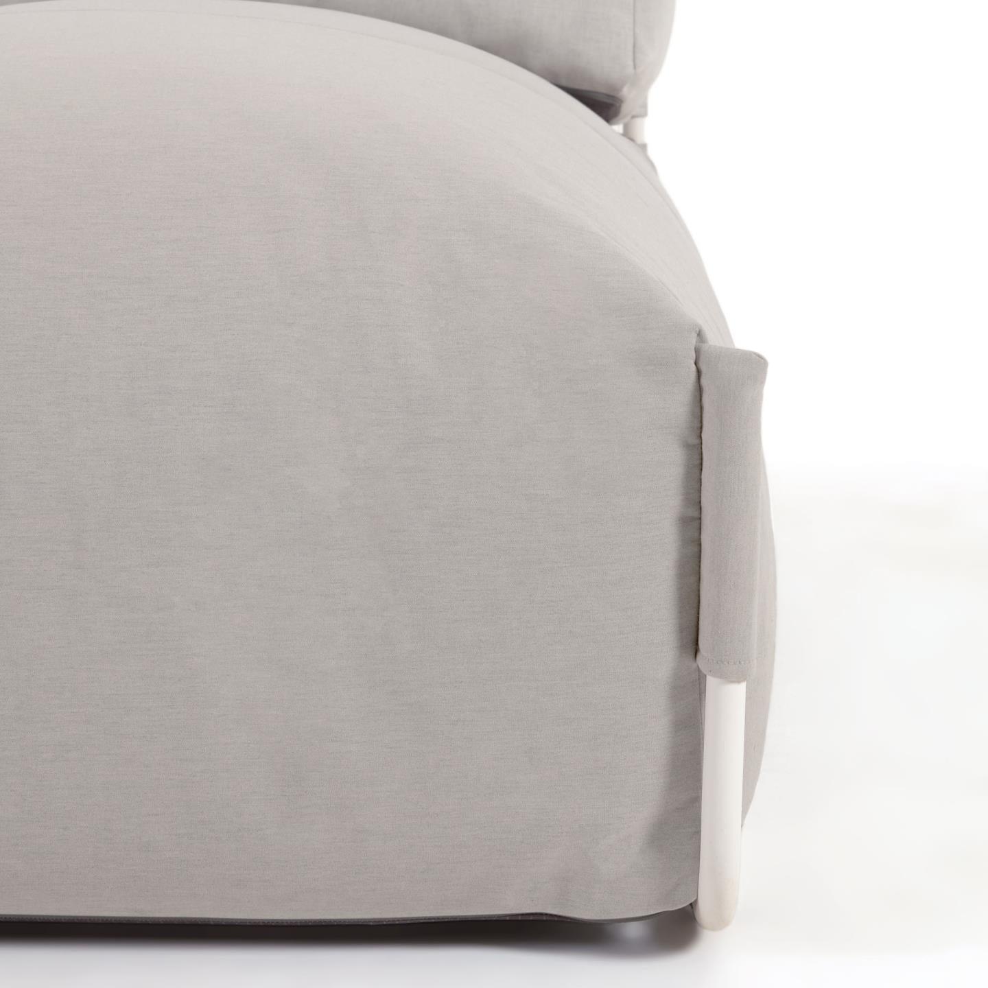 Sofa modułowa ogrodowa SQUARE - szezlong jasnoszary La Forma Eye on Design