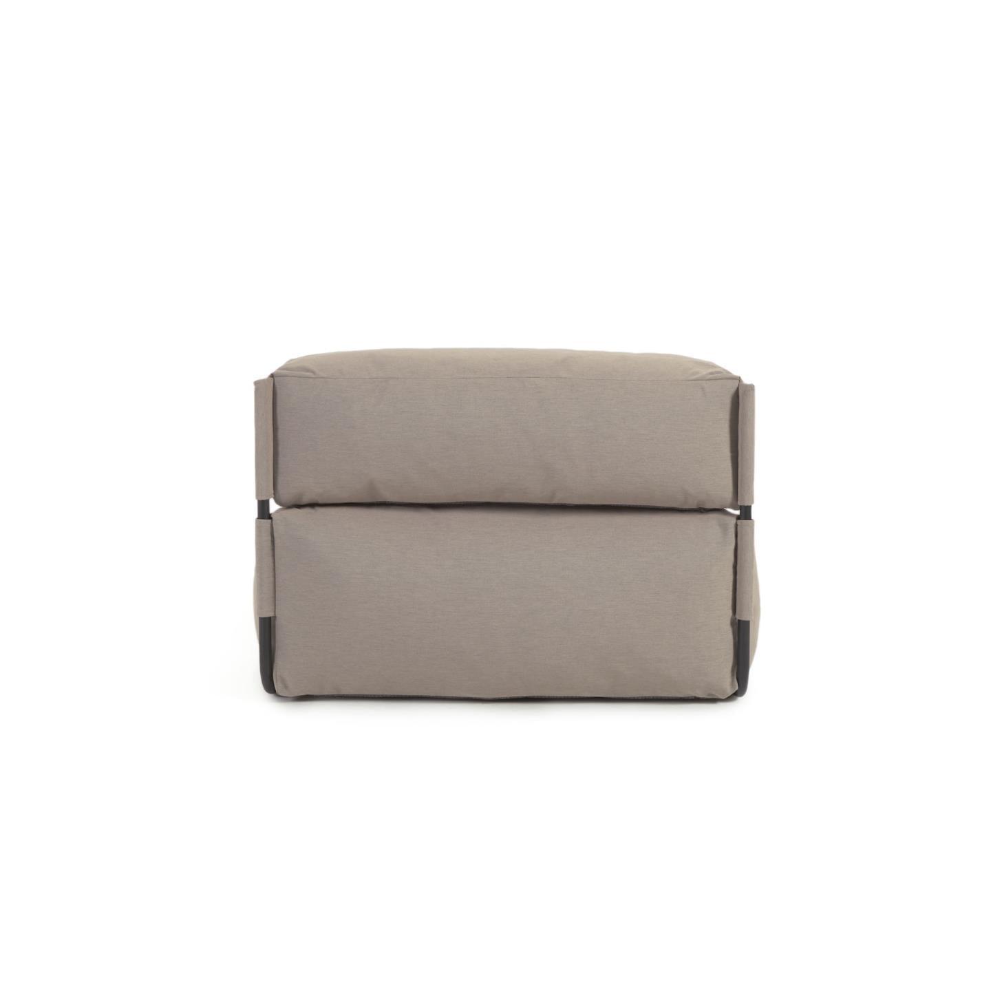 Sofa modułowa ogrodowa SQUARE - szezlong khaki La Forma Eye on Design