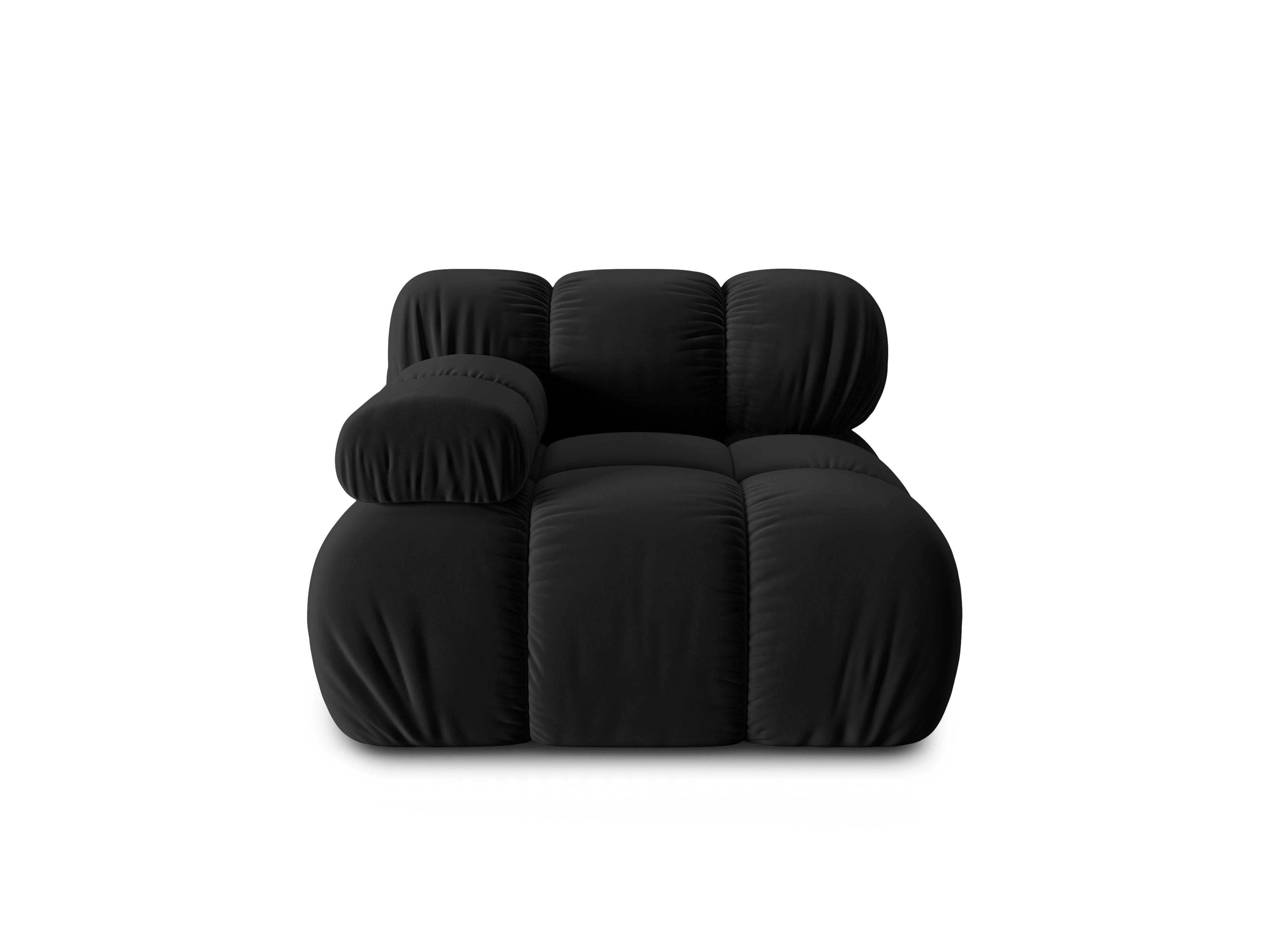 Sofa modułowa TROPEA - moduł lewostronny czarny Milo Casa Eye on Design