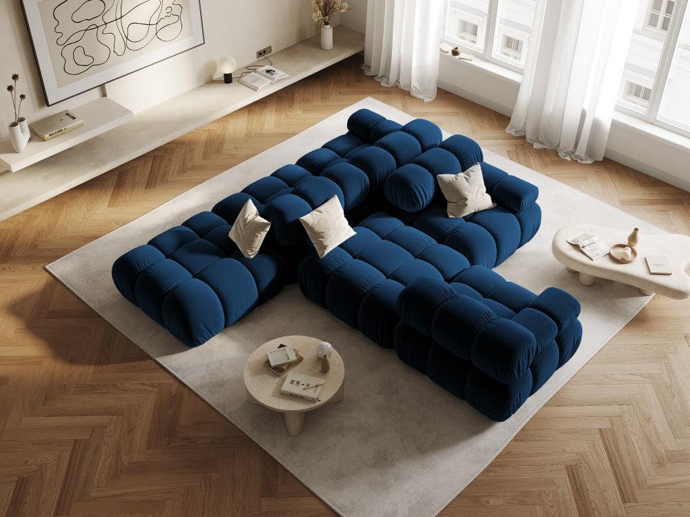 Sofa modułowa TROPEA - moduł lewostronny granat królewski Milo Casa Eye on Design