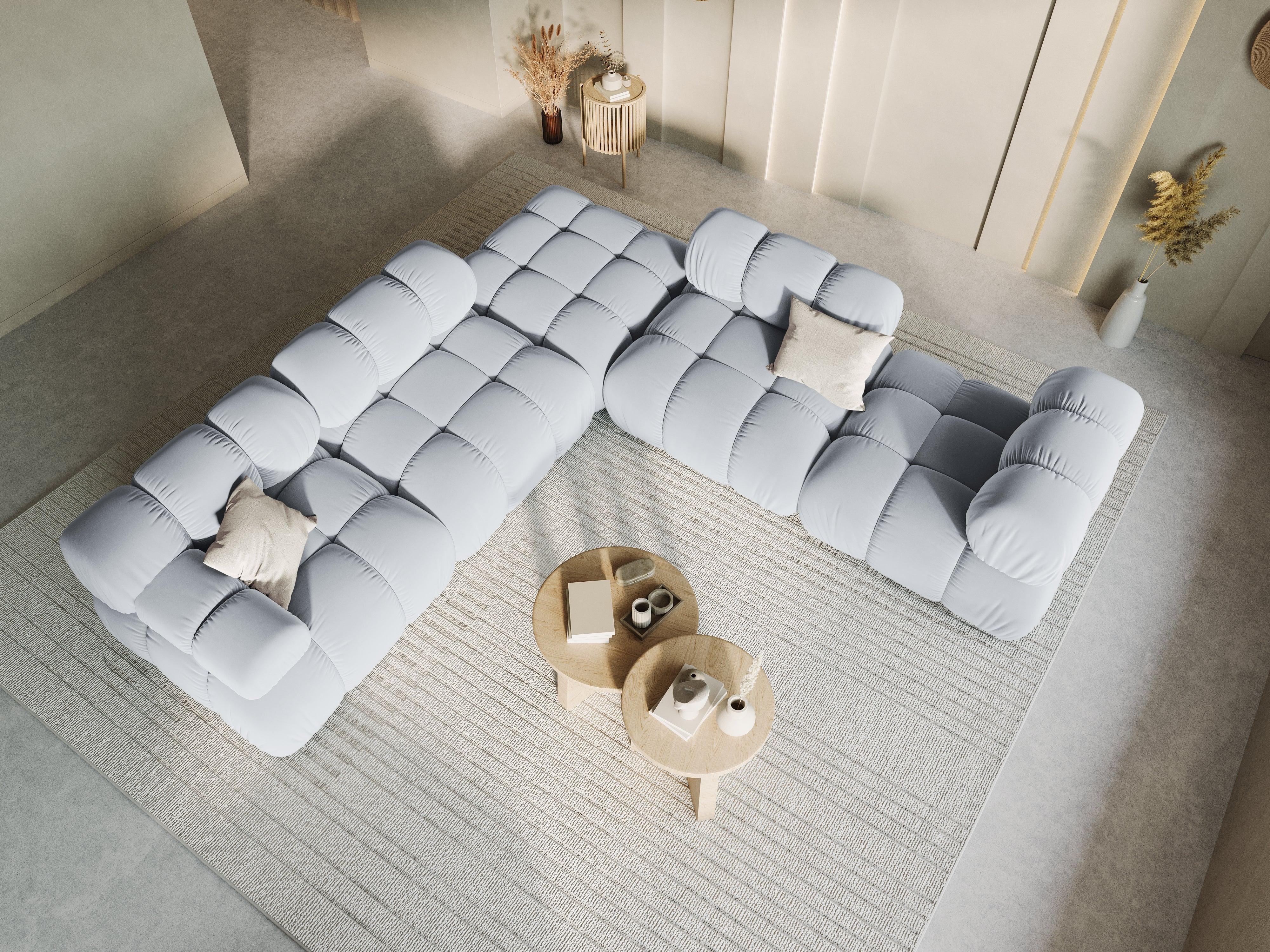 Sofa modułowa TROPEA - moduł lewostronny jasnoniebieski Milo Casa Eye on Design