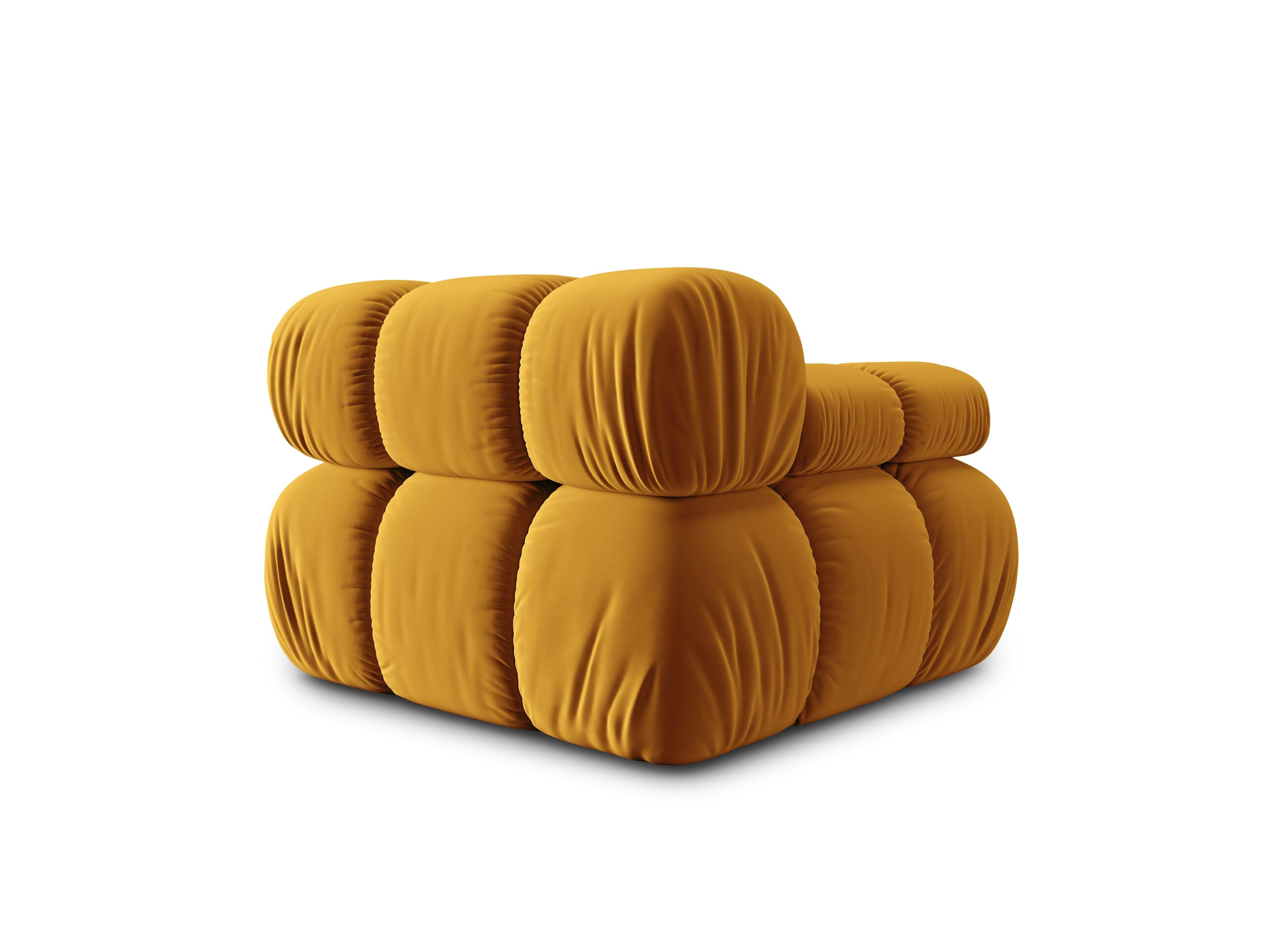 Sofa modułowa TROPEA - moduł lewostronny musztardowy Milo Casa Eye on Design