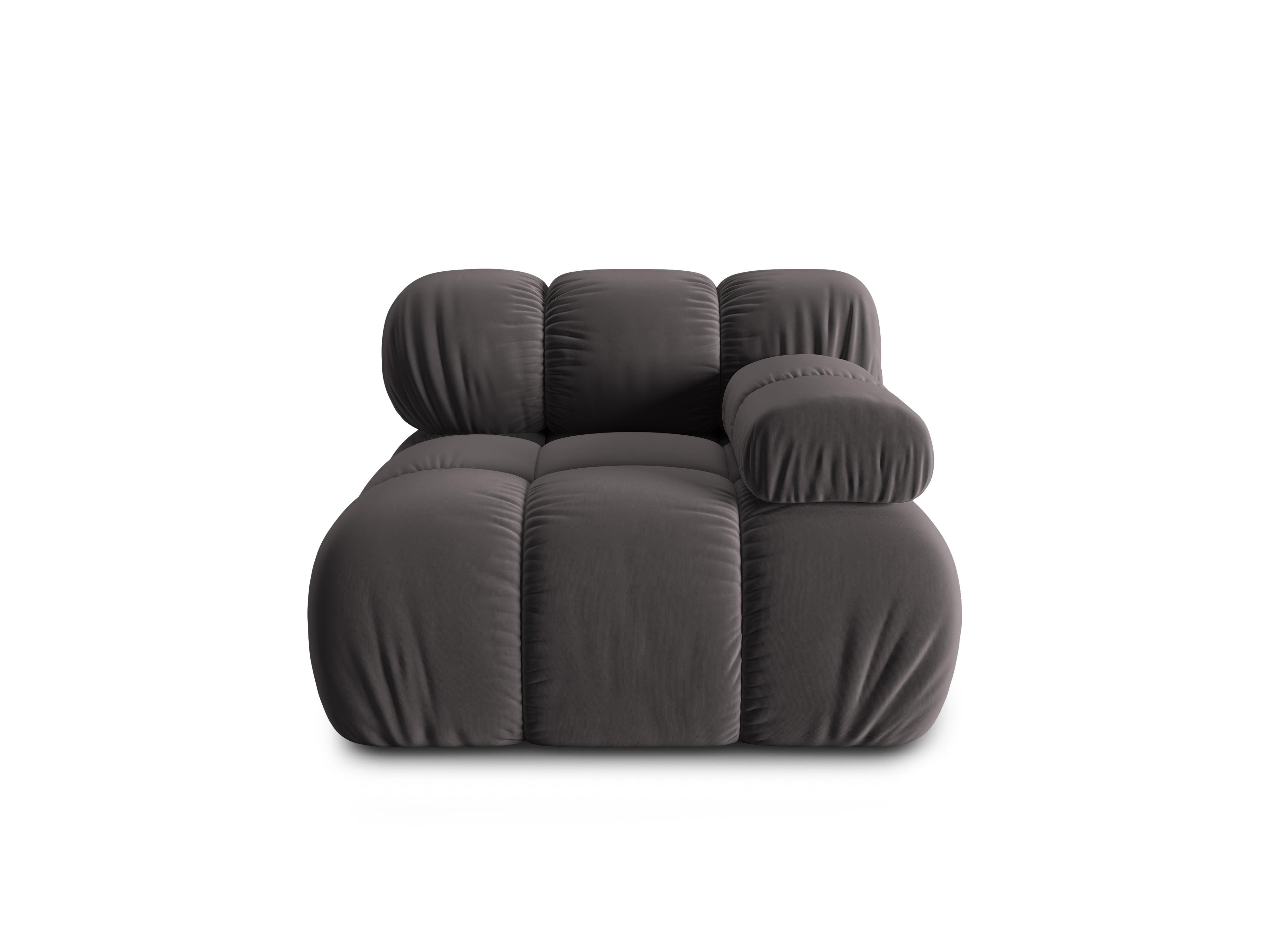 Sofa modułowa TROPEA - moduł prawostronny ciemnoszary Milo Casa Eye on Design