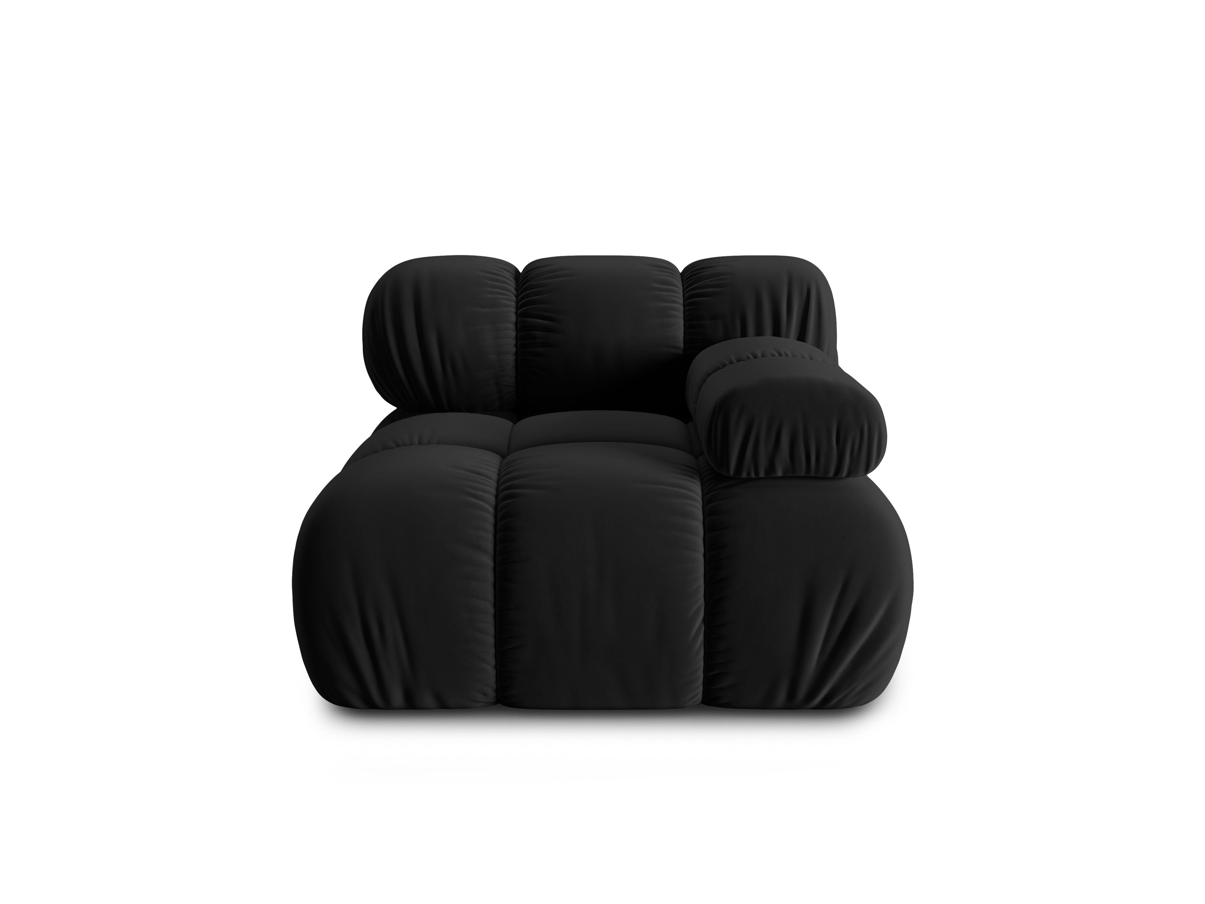 Sofa modułowa TROPEA - moduł prawostronny czarny Milo Casa Eye on Design