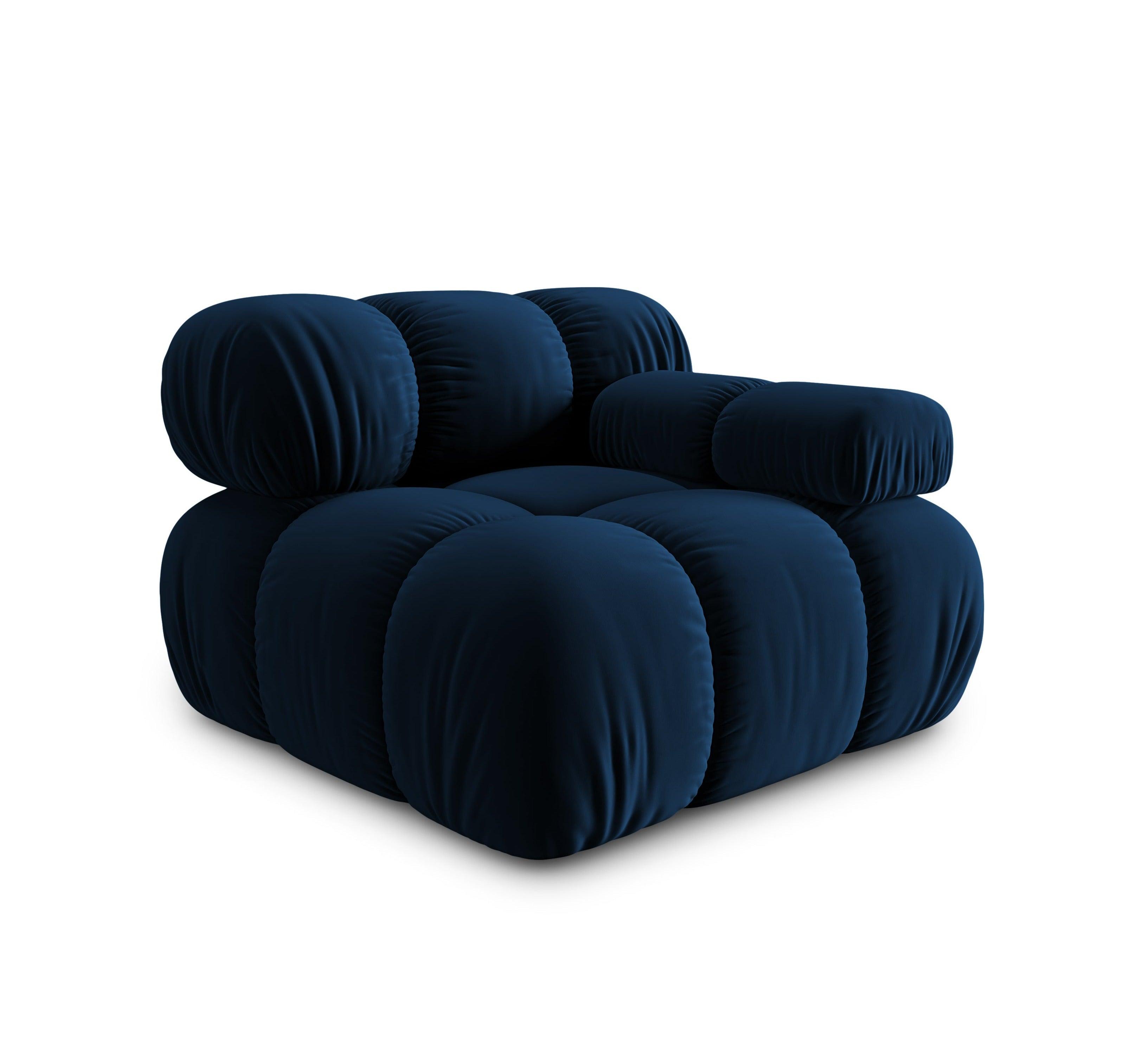 Sofa modułowa TROPEA - moduł prawostronny granat królewski Milo Casa Eye on Design