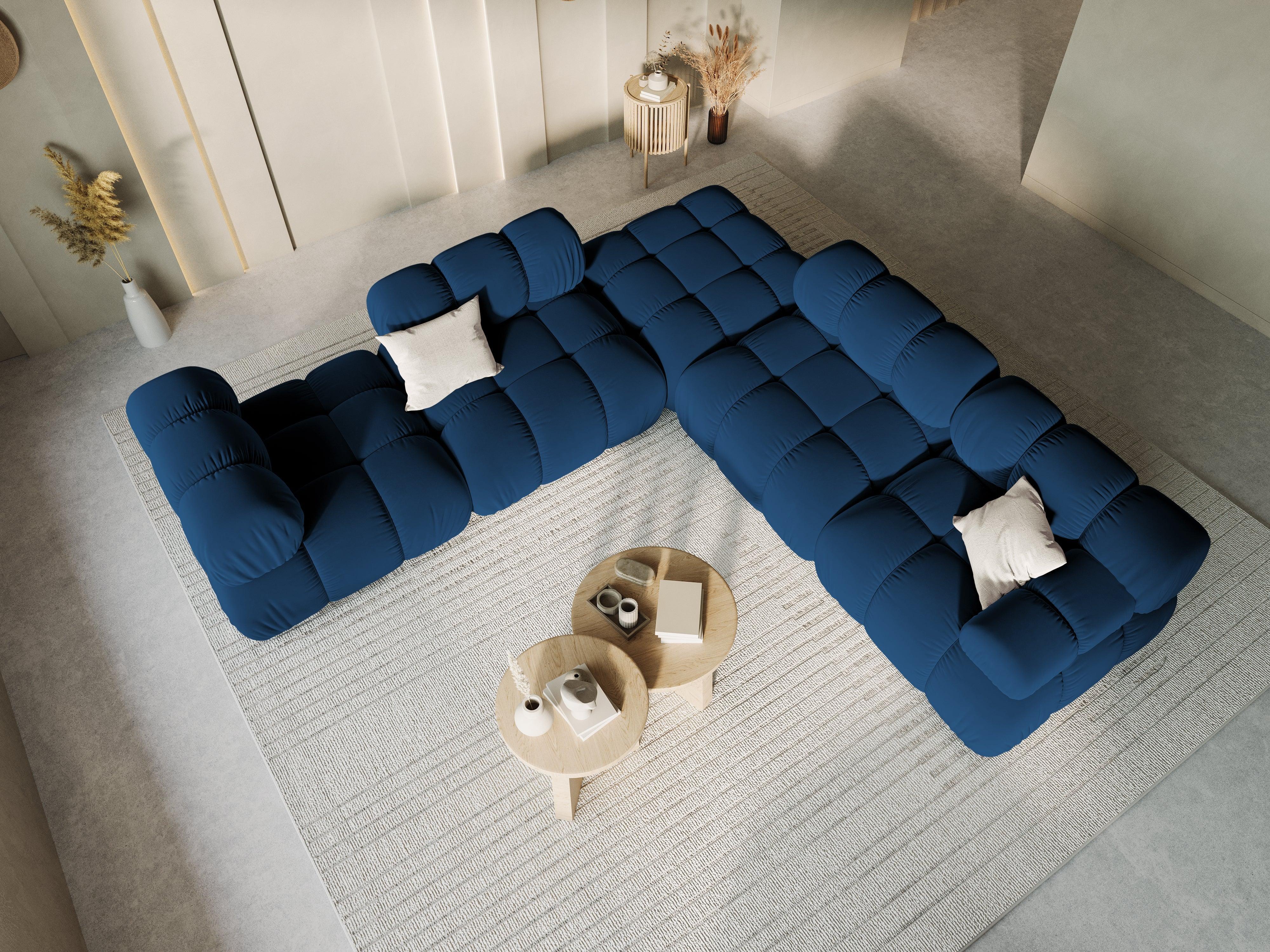 Sofa modułowa TROPEA - moduł prawostronny granat królewski Milo Casa Eye on Design