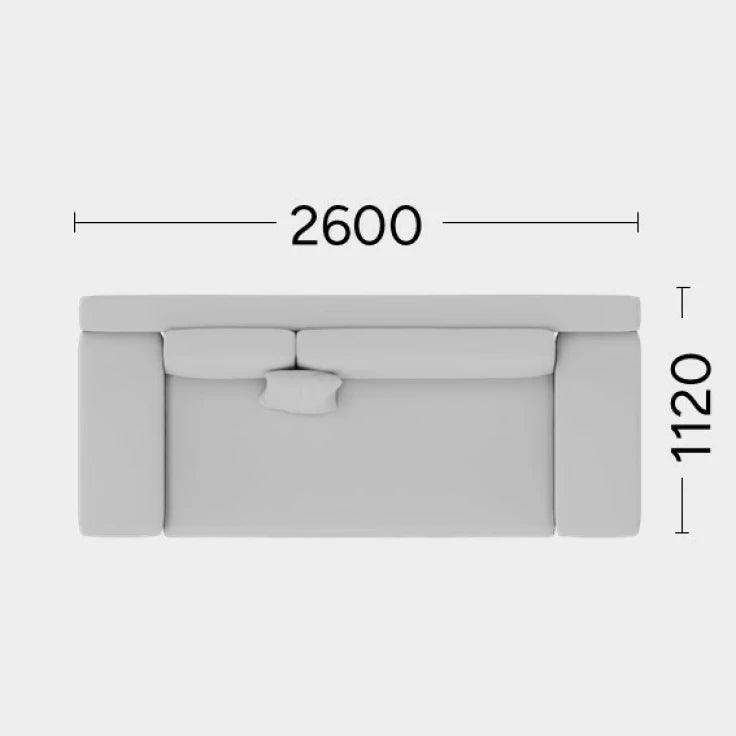 Sofa MYSTIC Rosanero 260x112 cm Grupa 0 Eye on Design