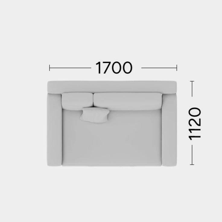 Sofa MYSTIC Rosanero 170x112 cm Grupa 0 Eye on Design