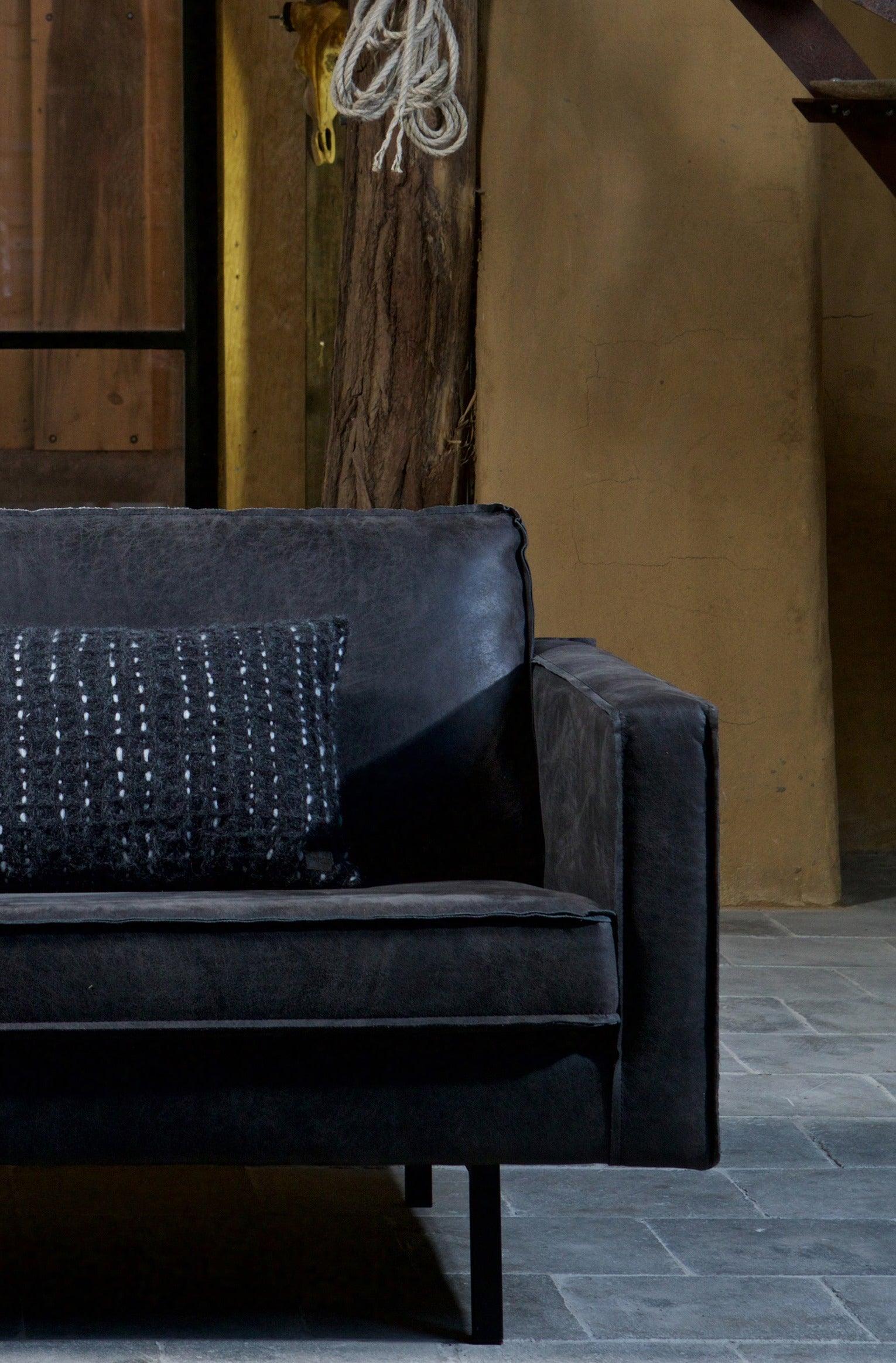 Sofa narożna lewostronna skórzana RODEO czarny Be Pure Eye on Design