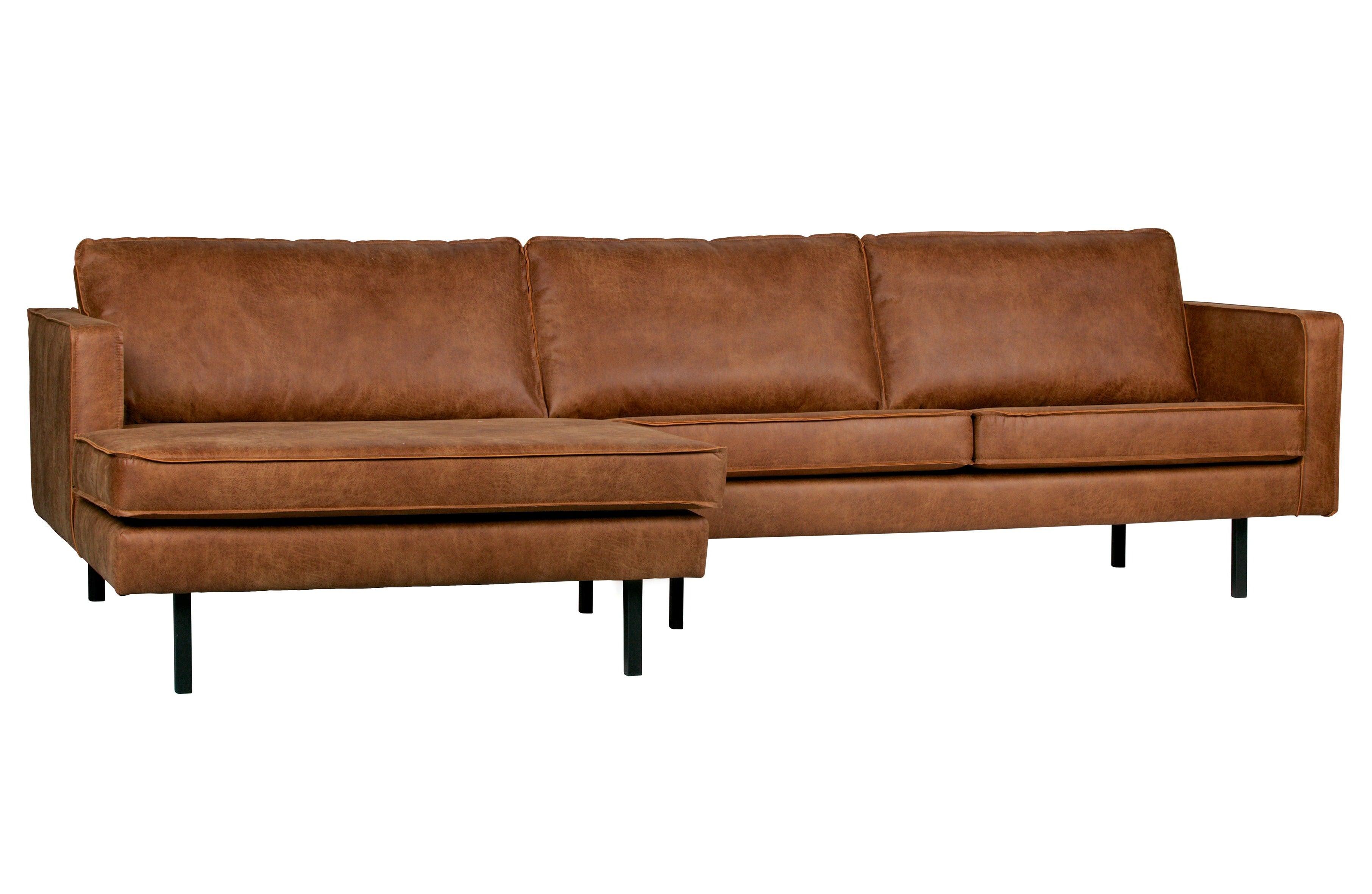 Sofa narożna prawostronna skórzana RODEO koniakowy Be Pure Eye on Design