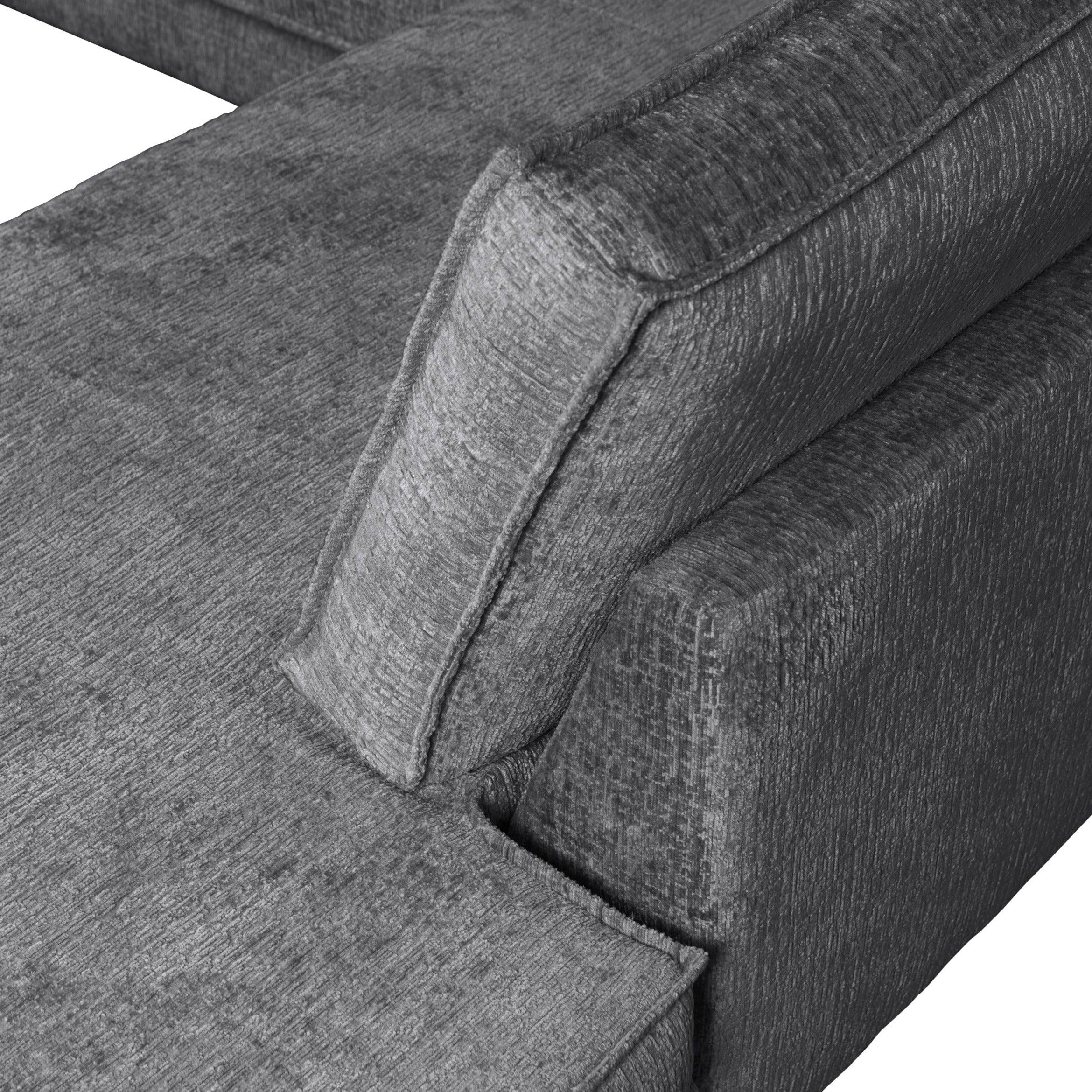 Sofa narożna welurowa prawostronna RODEO ciemnoszary Be Pure Eye on Design