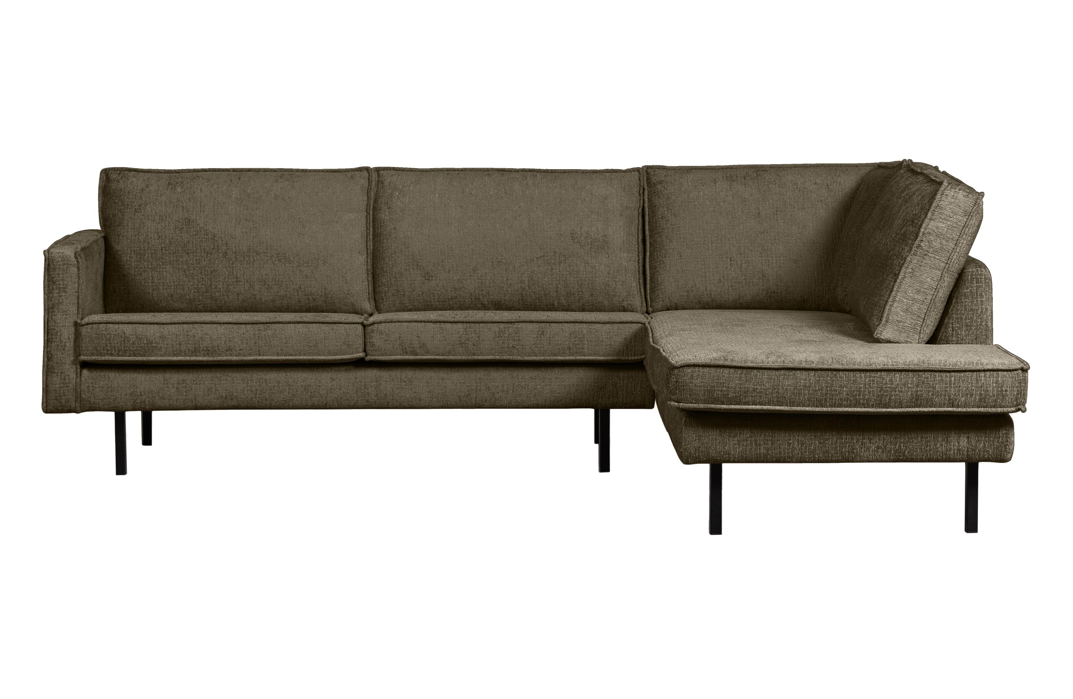 Sofa narożna welurowa prawostronna RODEO ciemnozielony Be Pure Eye on Design