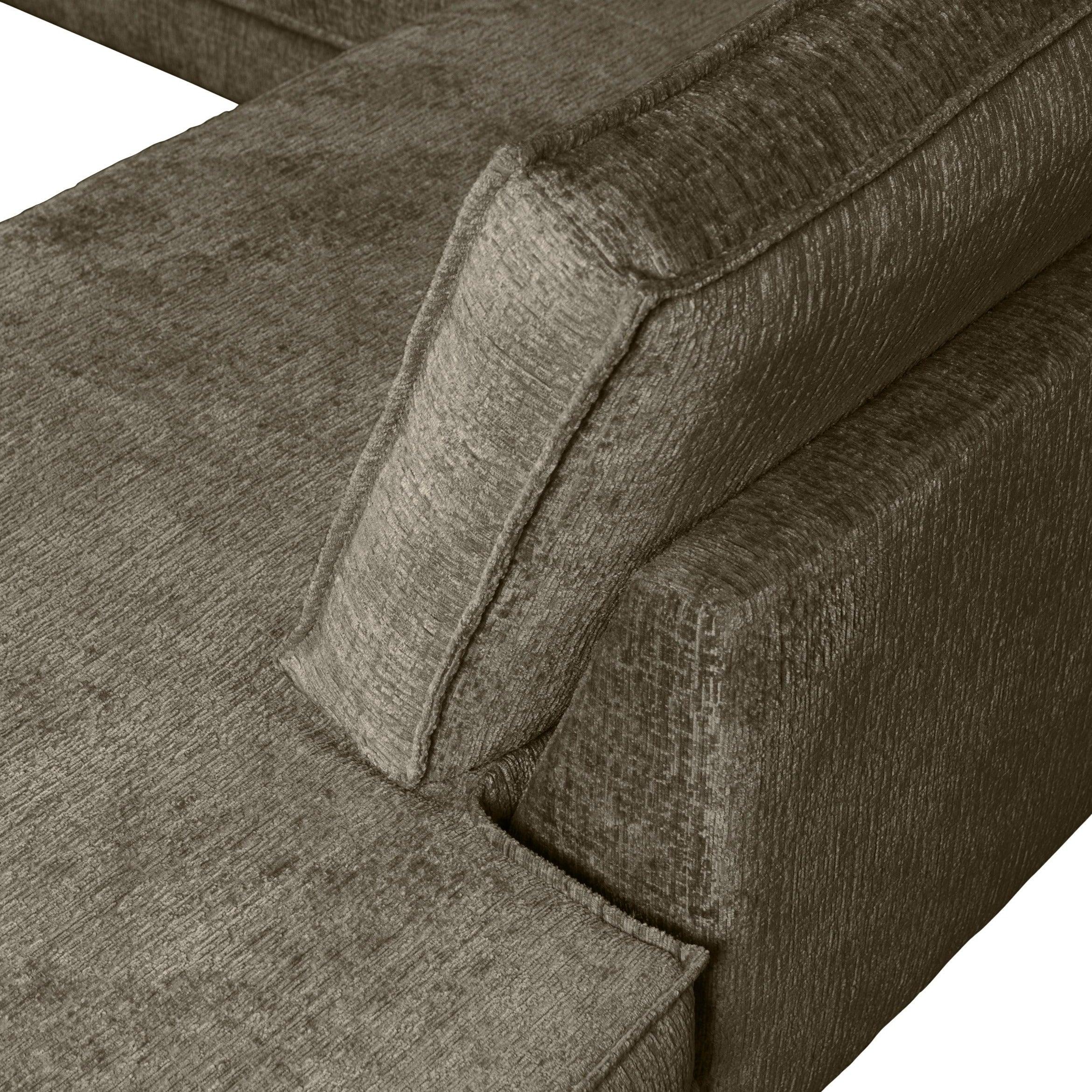 Sofa narożna welurowa prawostronna RODEO ciemnozielony Be Pure Eye on Design