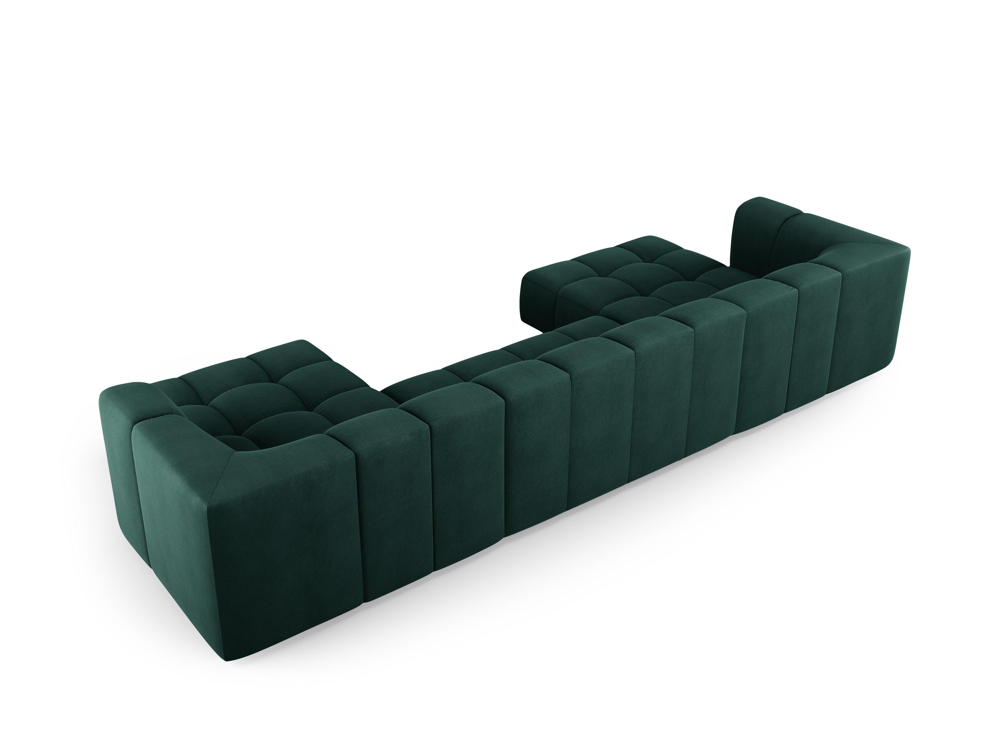 Sofa panoramiczna FRANCESCA butelkowa zieleń szenil Milo Casa Eye on Design