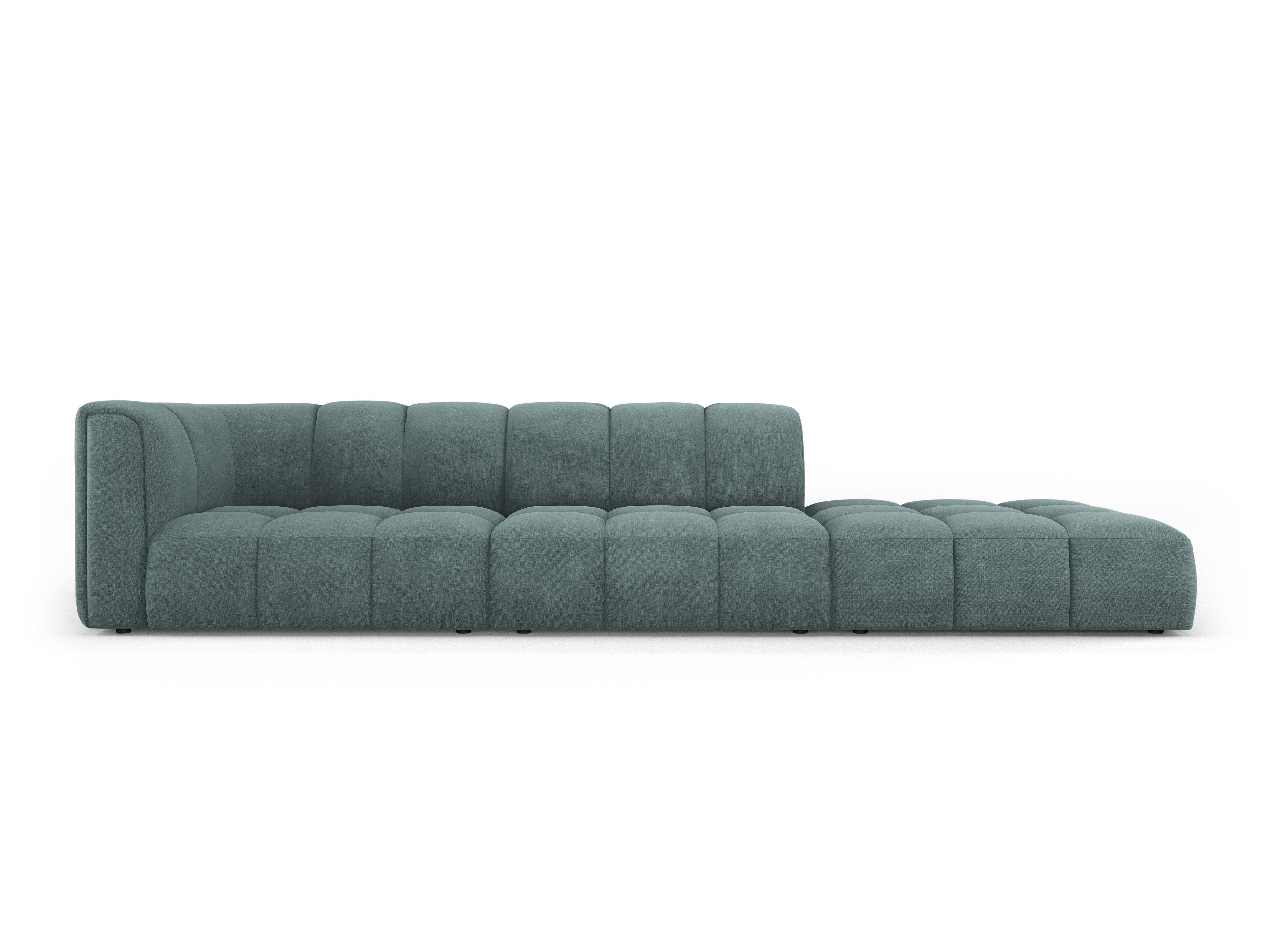 Sofa prawostronna FRANCESCA morska zieleń szenil Milo Casa Eye on Design