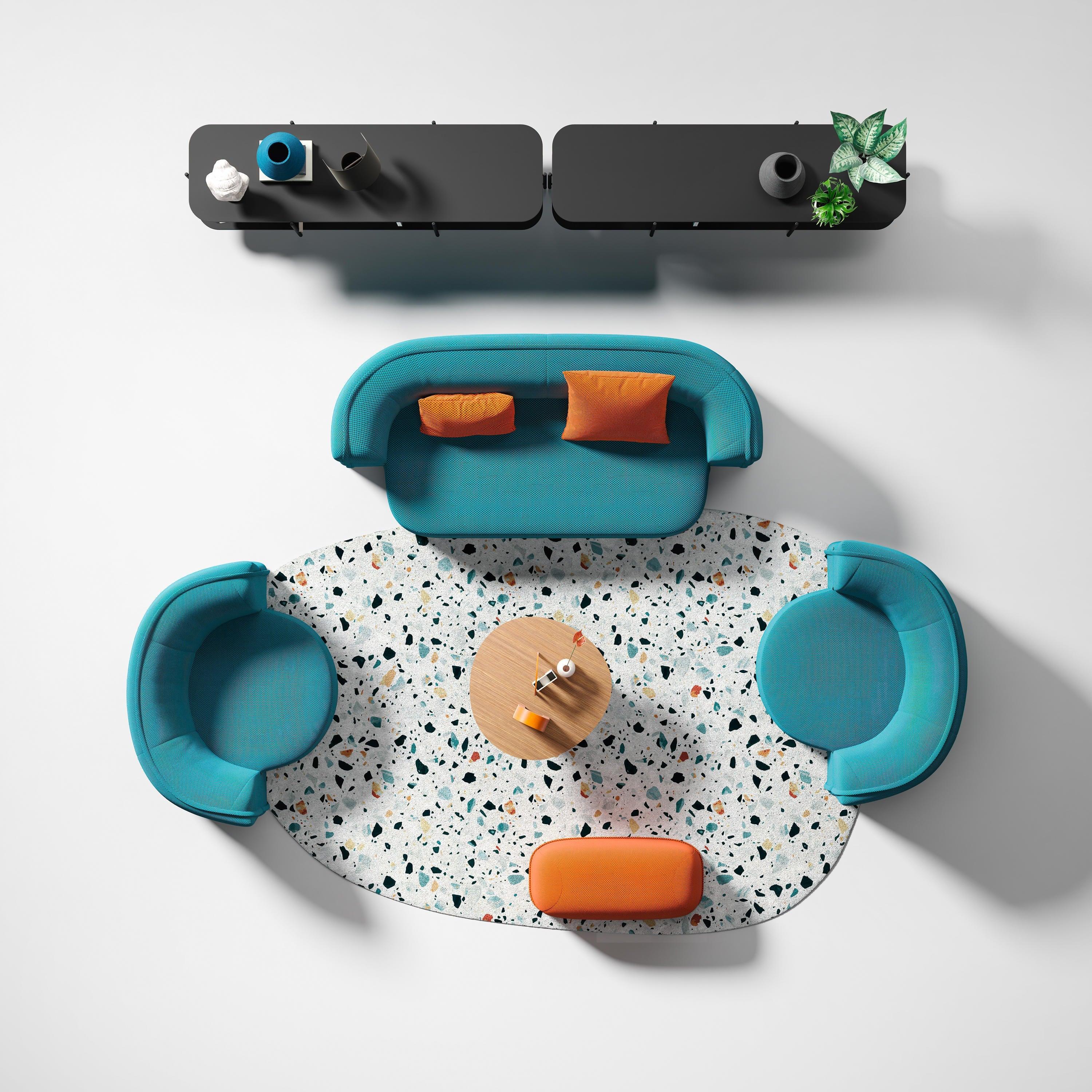 Sofa rozkładana SOFT ISLAND ceglany Liu Jo Living Eye on Design