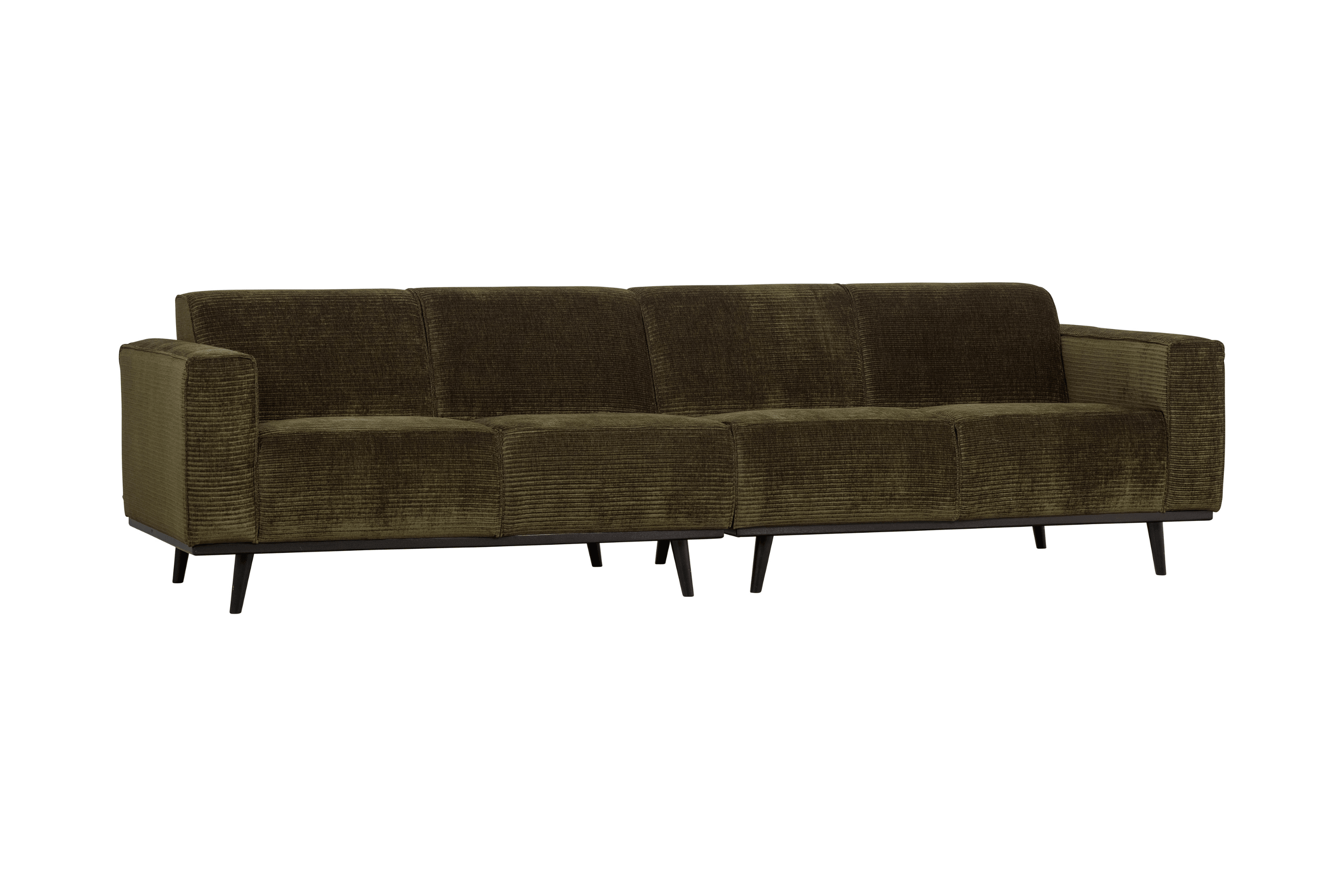 Sofa sztruksowa 4-osobowa STATEMENT ciemnozielony Be Pure 280 cm Eye on Design