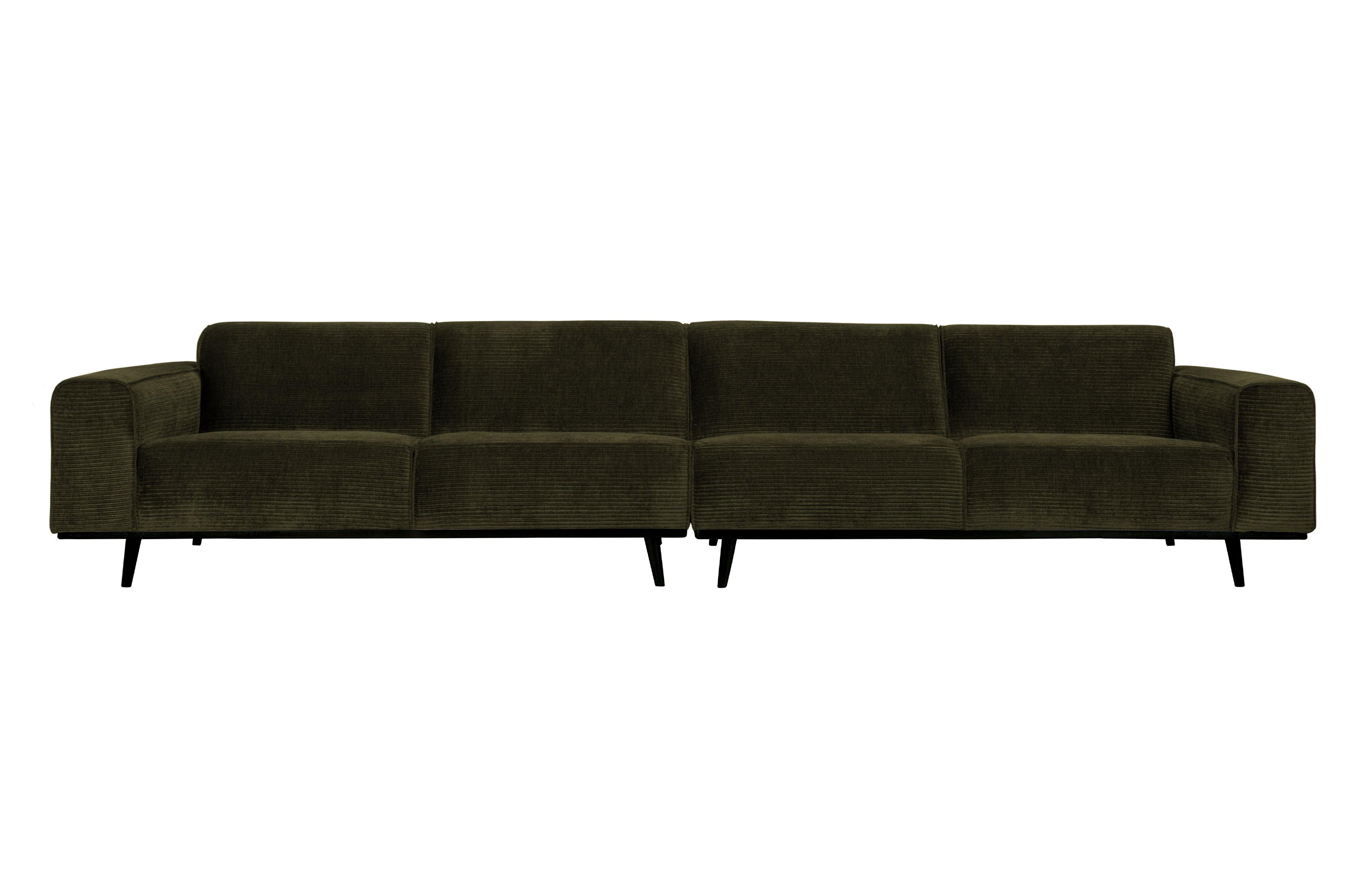Sofa sztruksowa 4-osobowa STATEMENT ciemnozielony Be Pure 372 cm Eye on Design
