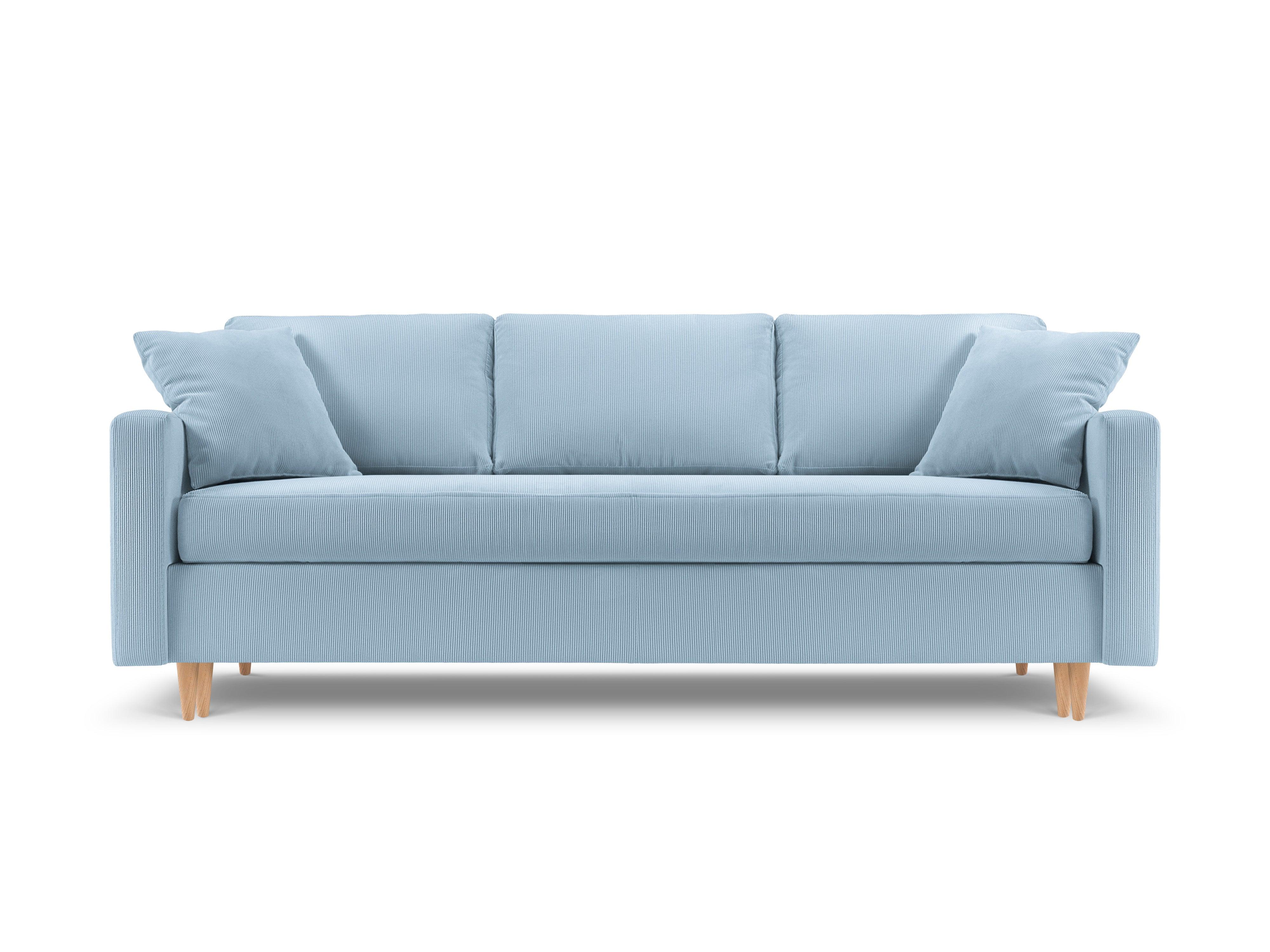 Sofa sztruksowa z funkcją spania ROSE jasnoniebieski Mazzini Sofas Eye on Design