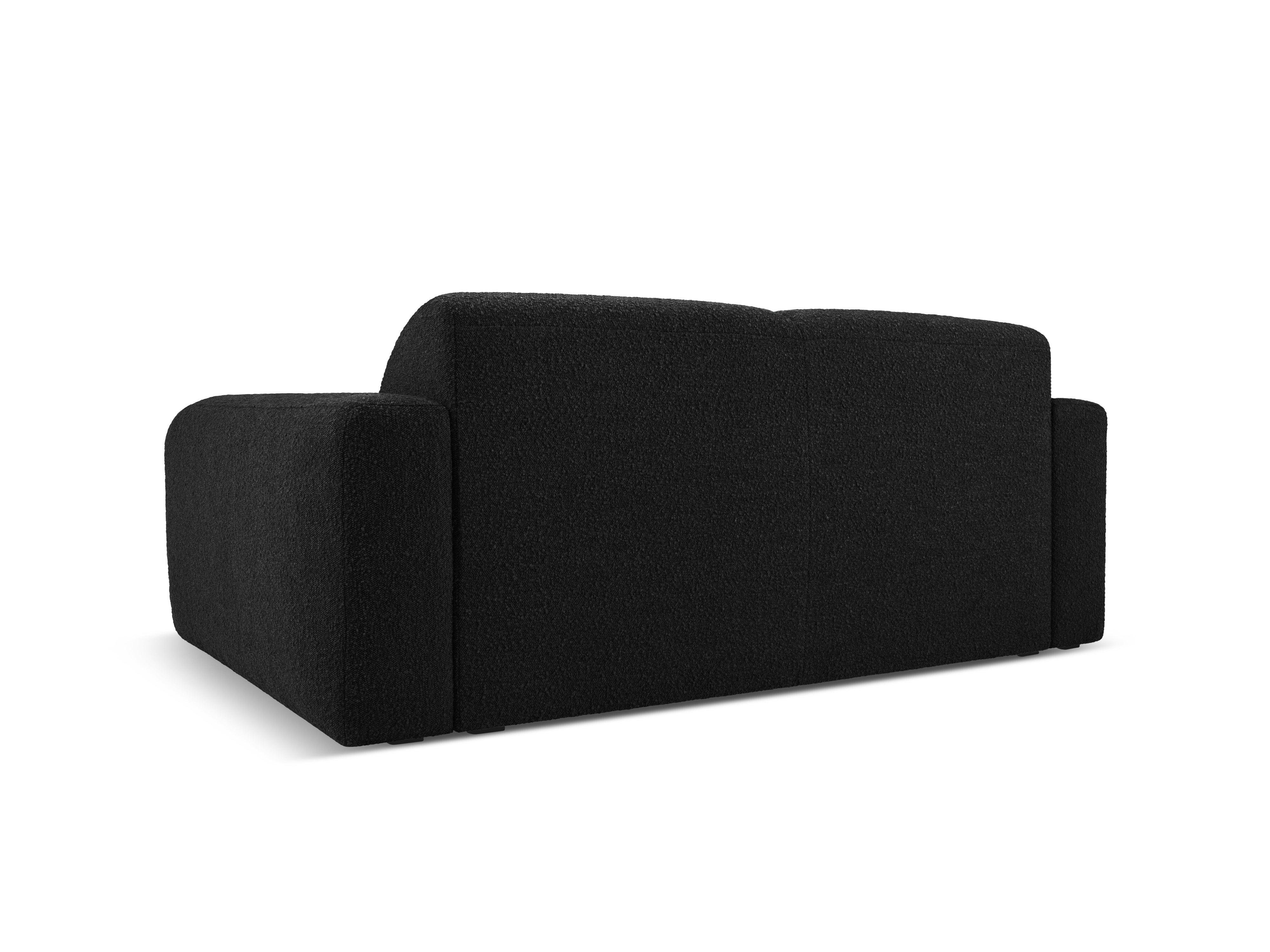 Sofa w tkaninie boucle 2-osobowa LOLA czarny Windsor & Co Eye on Design