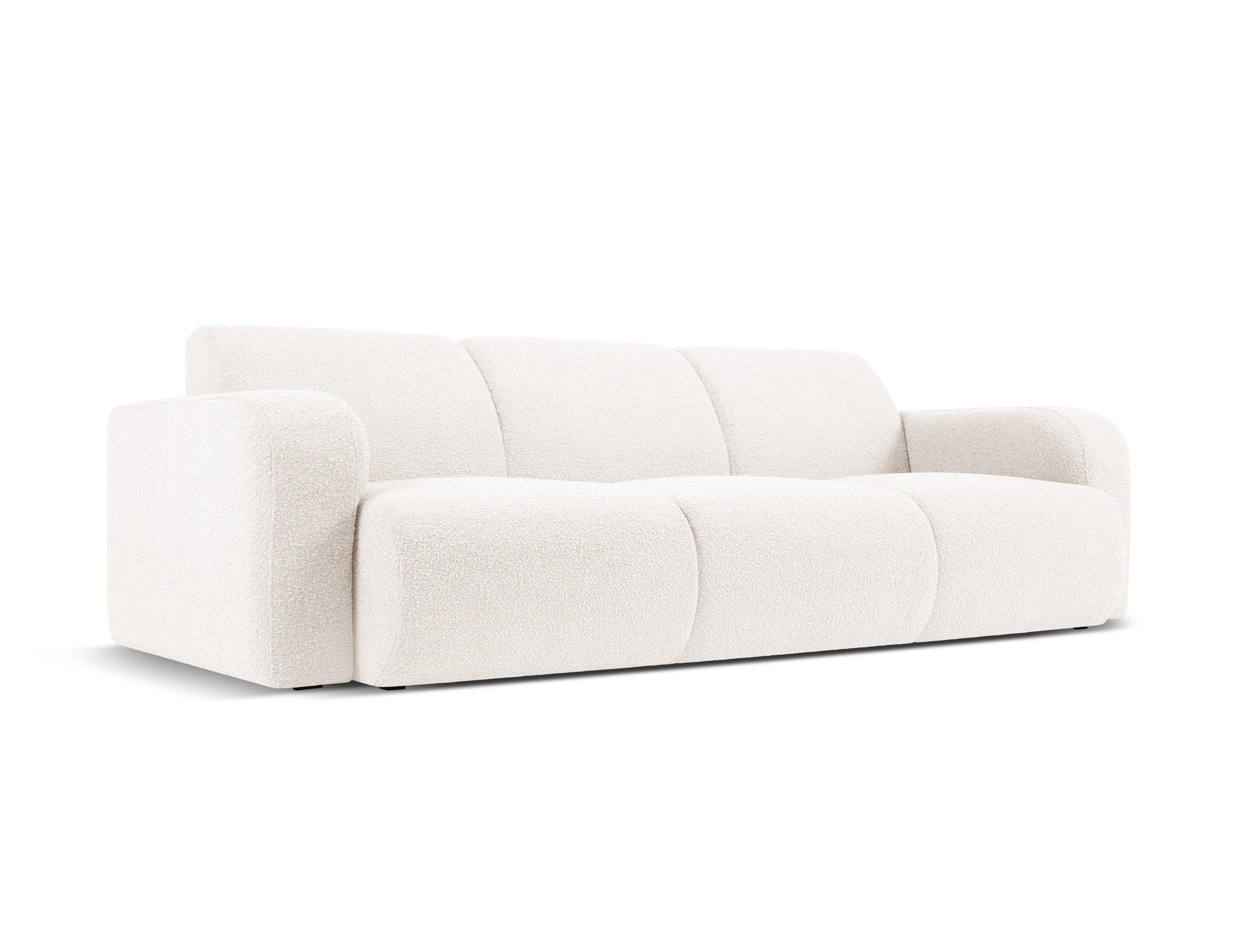 Sofa w tkaninie boucle 3-osobowa LOLA biały Windsor & Co Eye on Design
