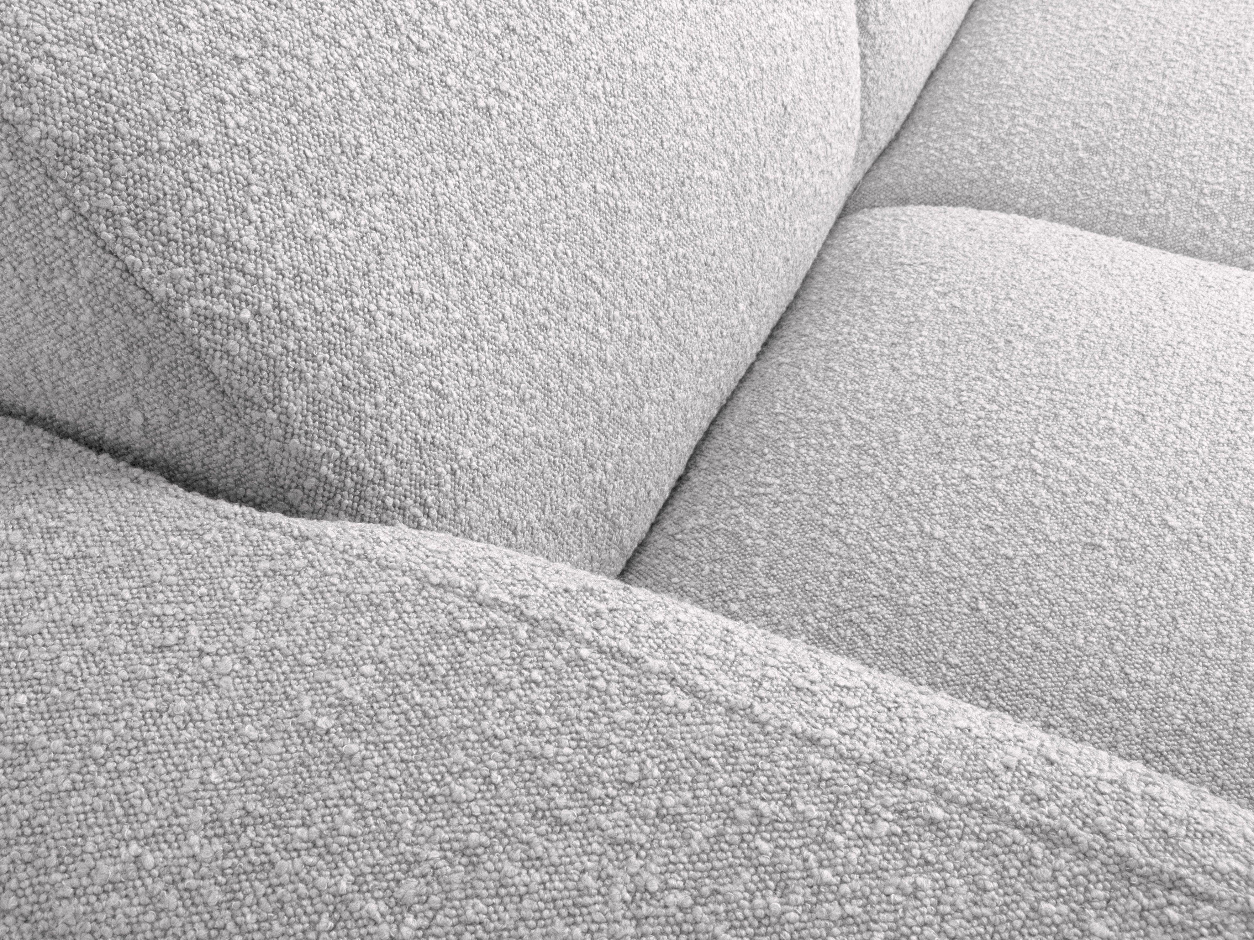 Sofa w tkaninie boucle 3-osobowa LOLA jasnoszary Windsor & Co Eye on Design