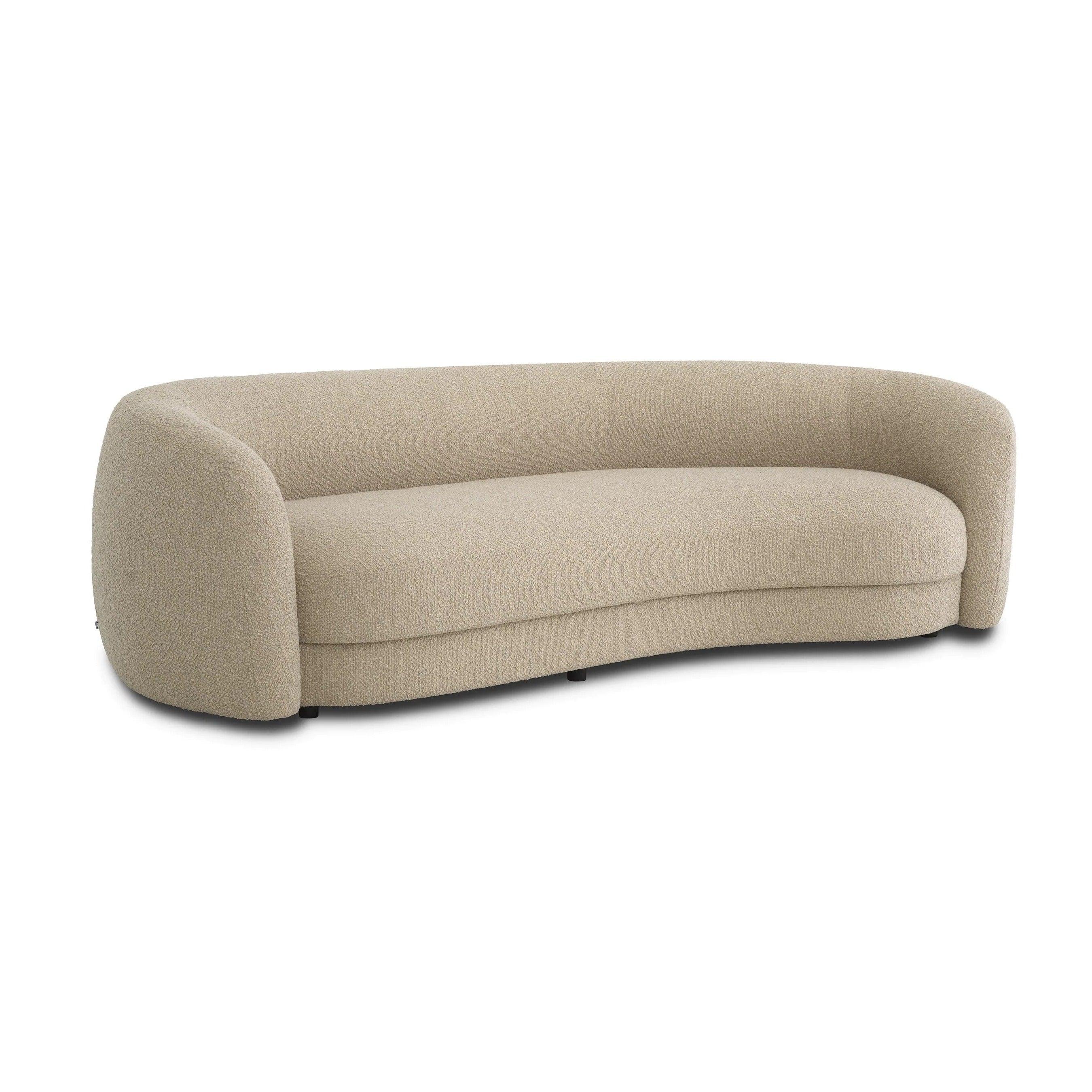 Sofa w tkaninie boucle BLAINE piaskowy Eichholtz Eye on Design