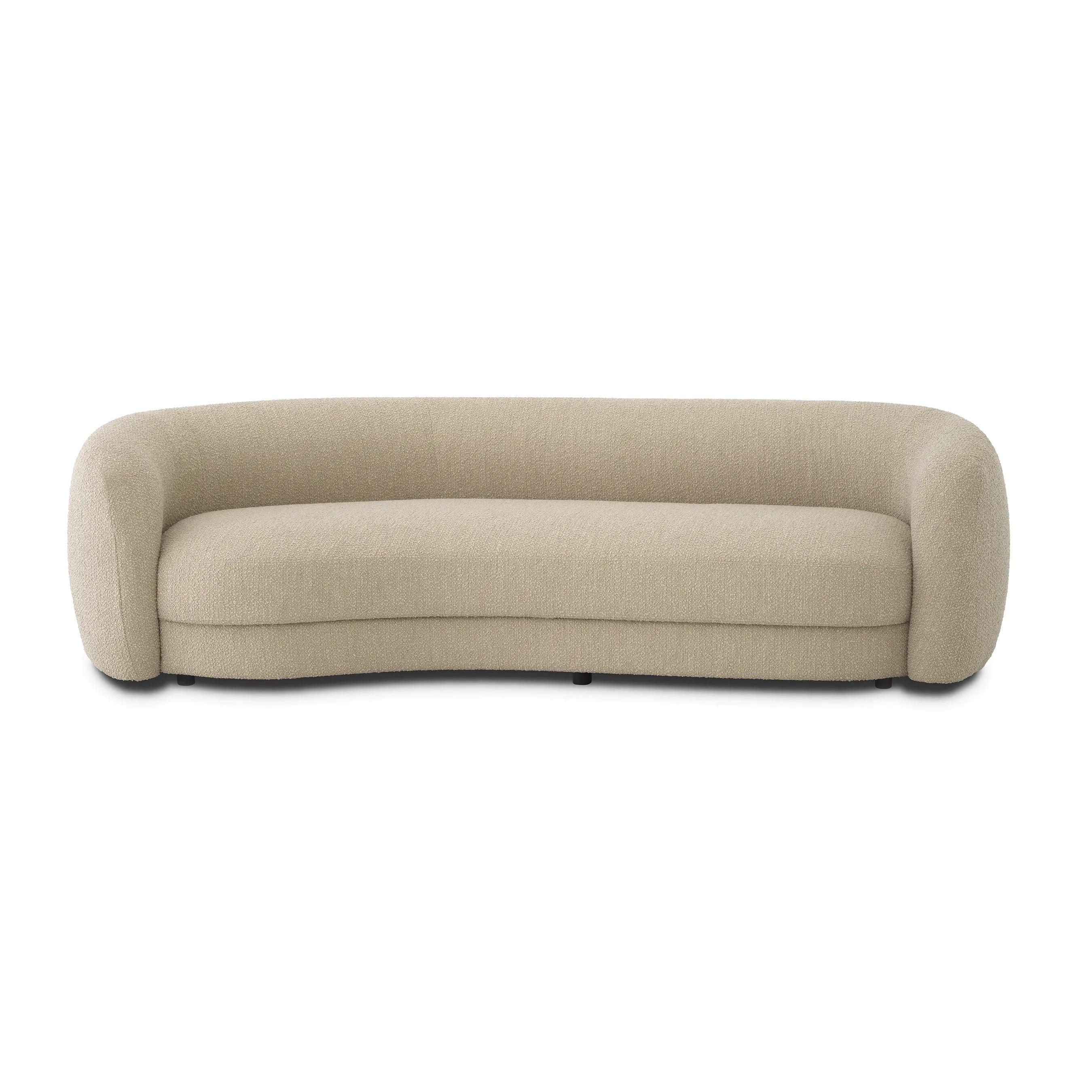 Sofa w tkaninie boucle BLAINE piaskowy Eichholtz Eye on Design