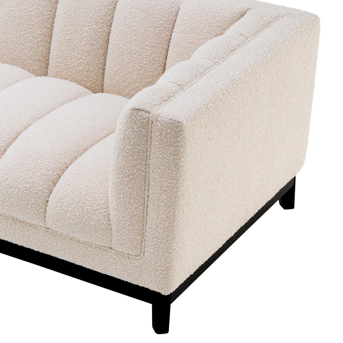 Sofa w tkaninie boucle DITMAR kremowy Eichholtz Eye on Design
