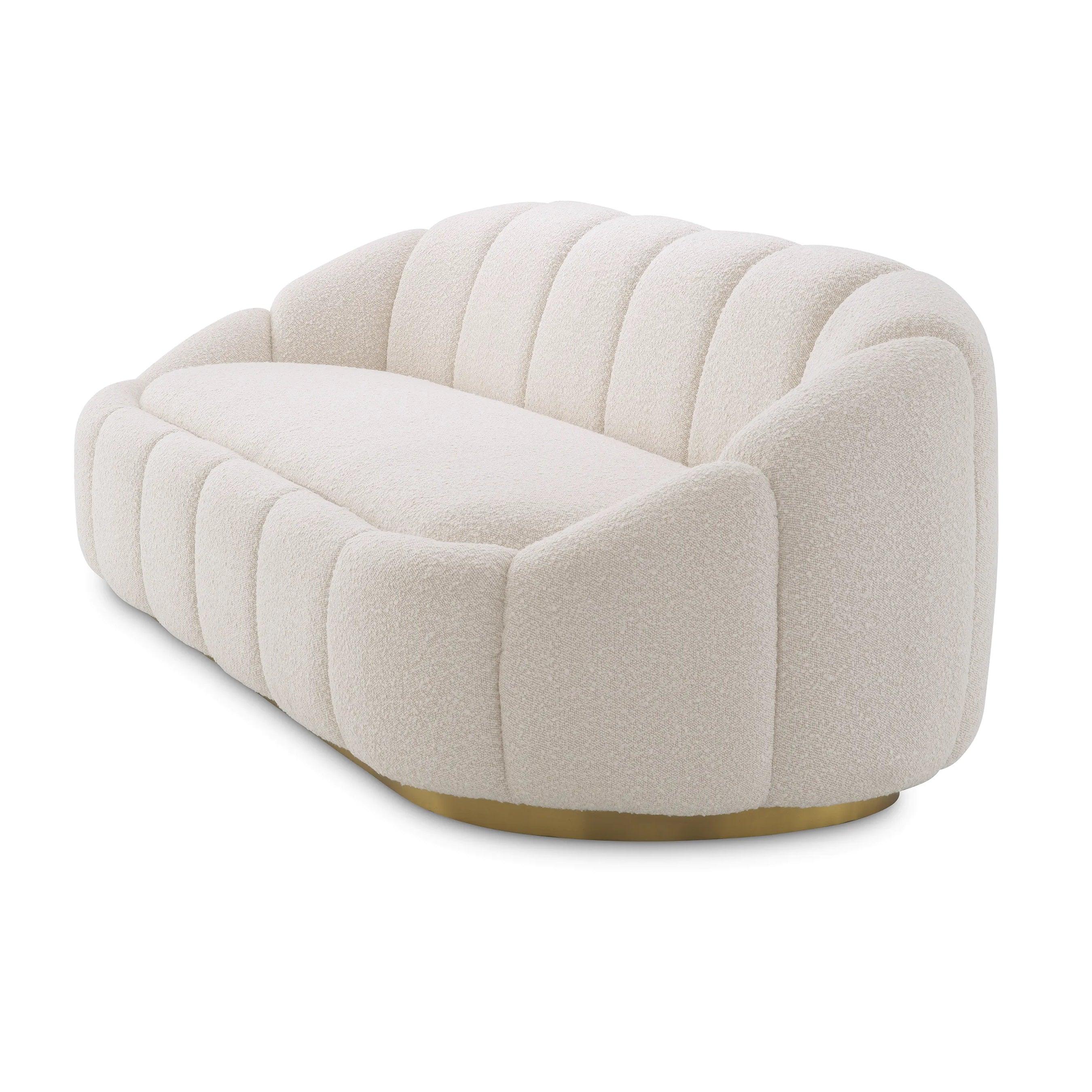 Sofa w tkaninie boucle INGER kremowy Eichholtz Eye on Design