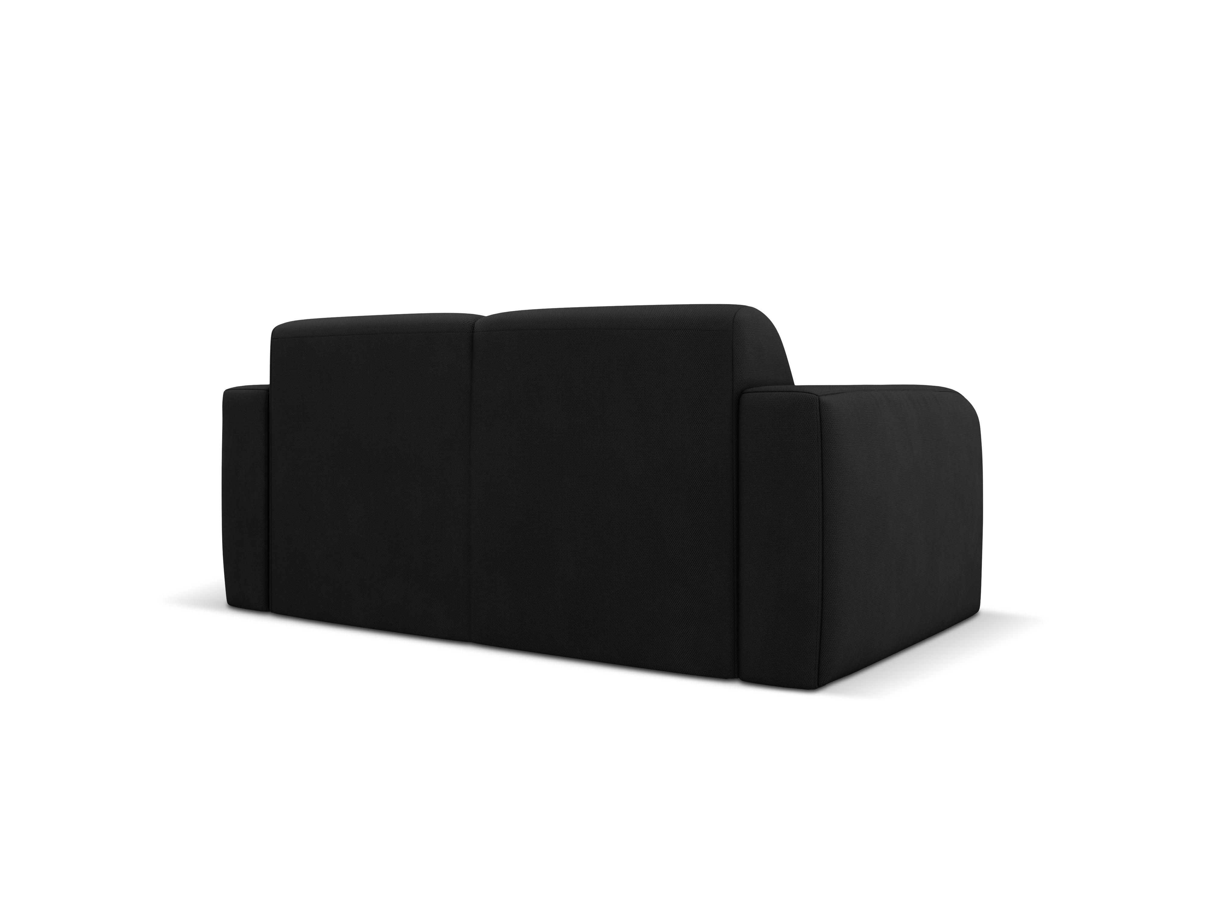 Sofa w tkaninie chenillowej 2-osobowa LOLA czarny Windsor & Co Eye on Design