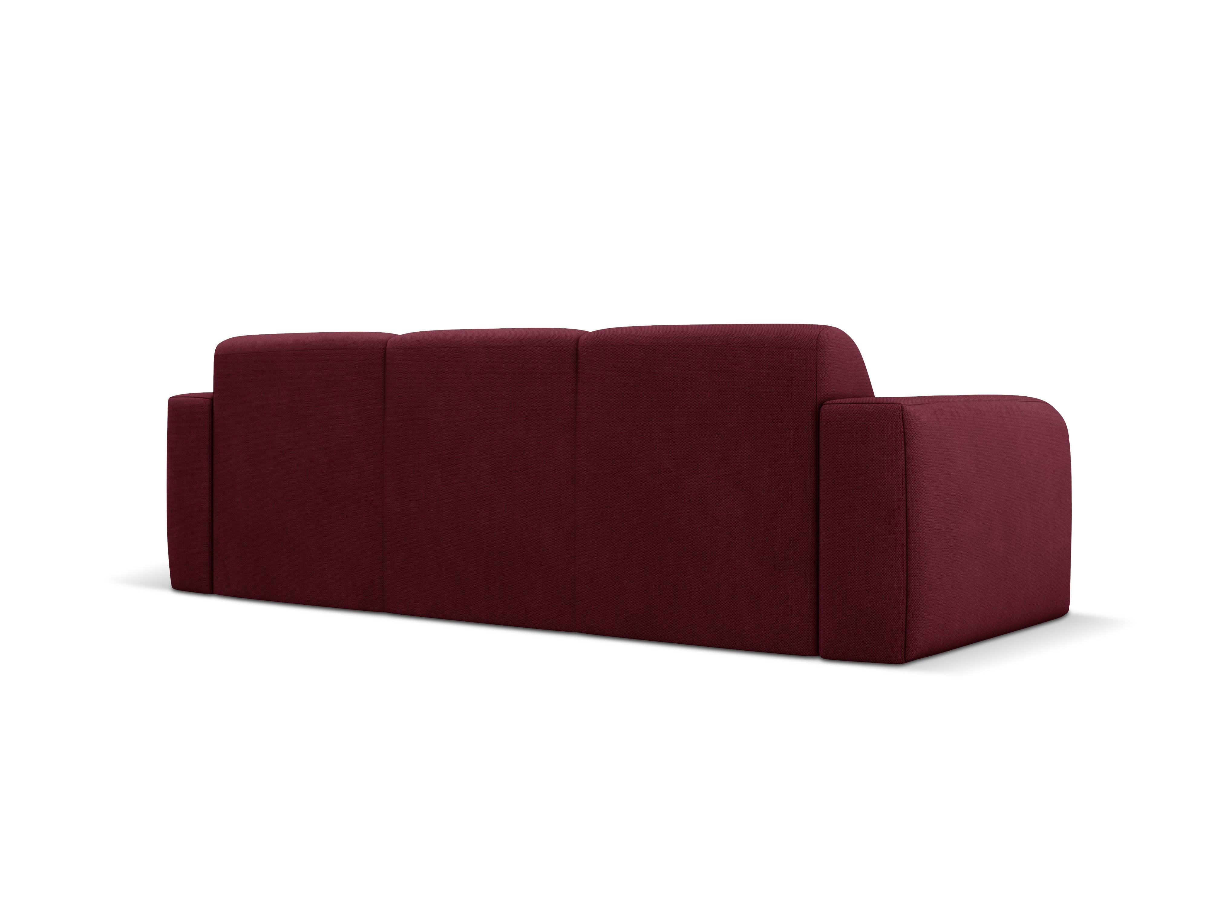Sofa w tkaninie chenillowej 3-osobowa LOLA bordowy Windsor & Co Eye on Design