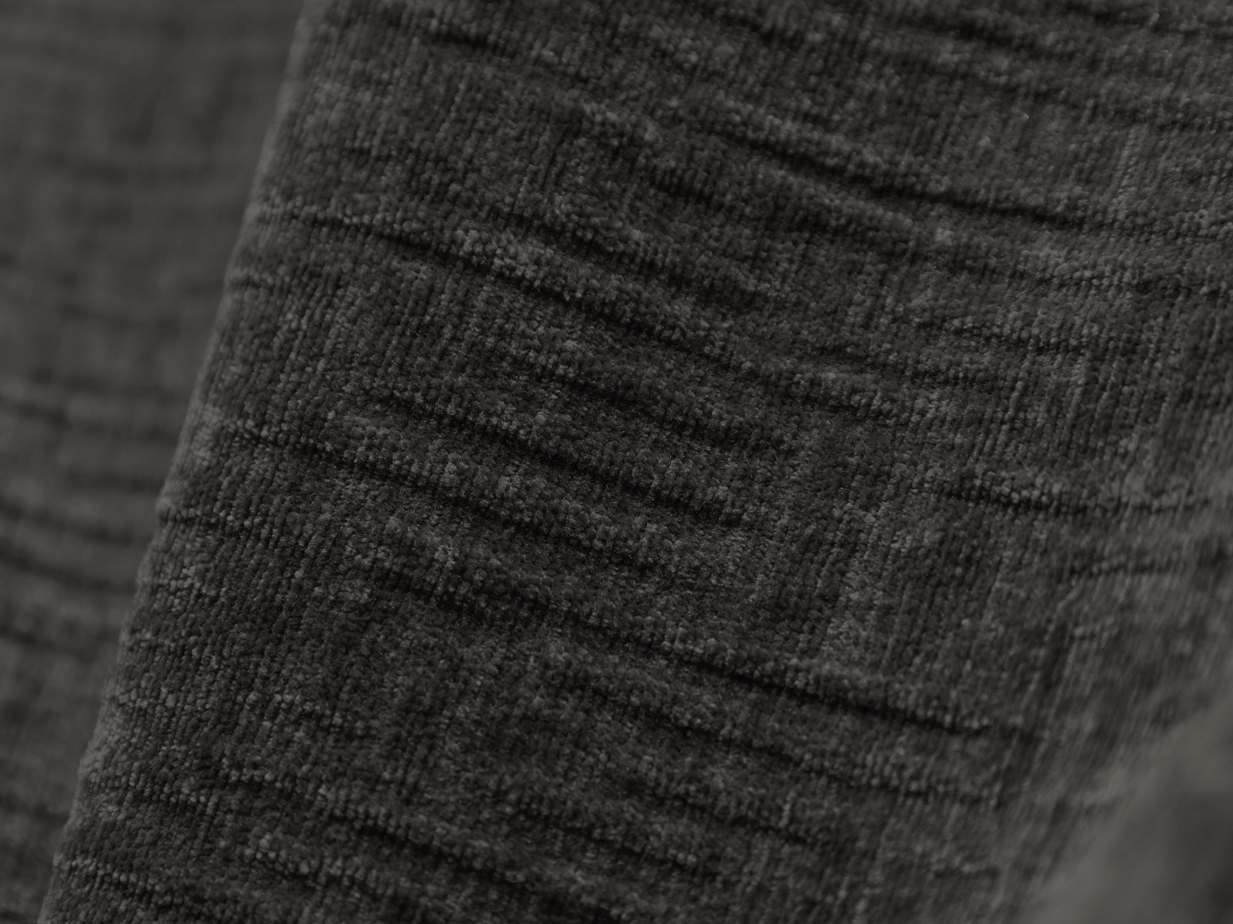 Sofa w tkaninie szenilowej 3-osobowa VANDA ciemnoszary Mazzini Sofas Eye on Design