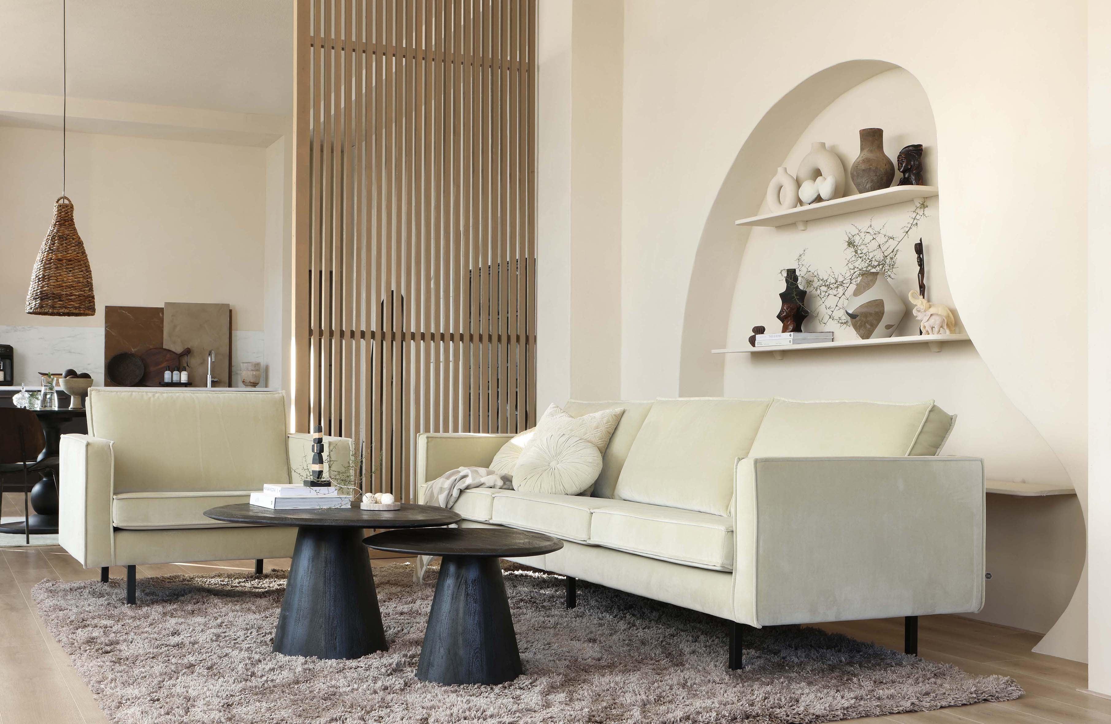 Sofa welurowa 3-osobowa RODEO ciemnoszary Be Pure Eye on Design