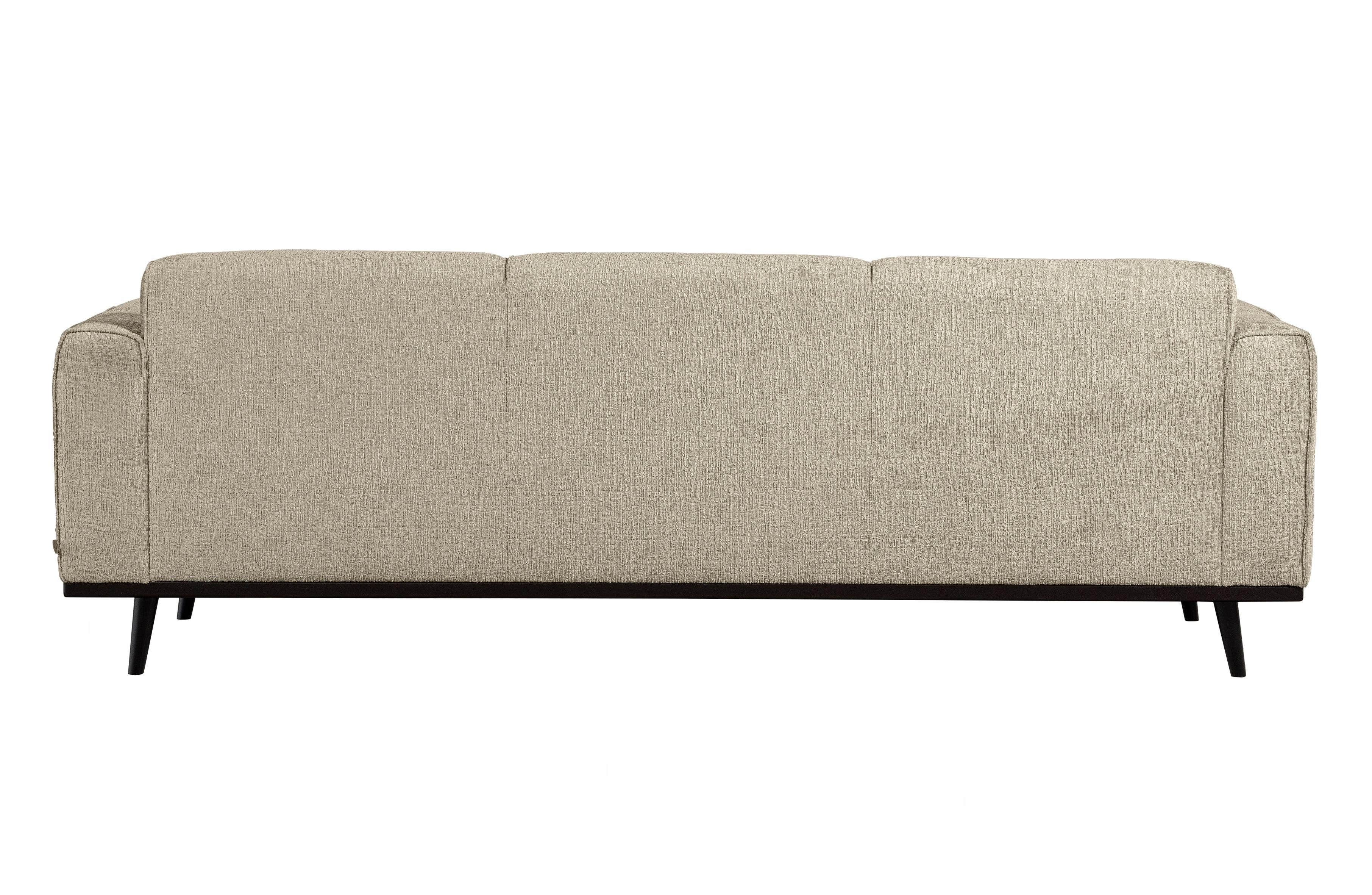 Sofa welurowa 3-osobowa STATEMENT STRUCTURE beżowy Be Pure Eye on Design