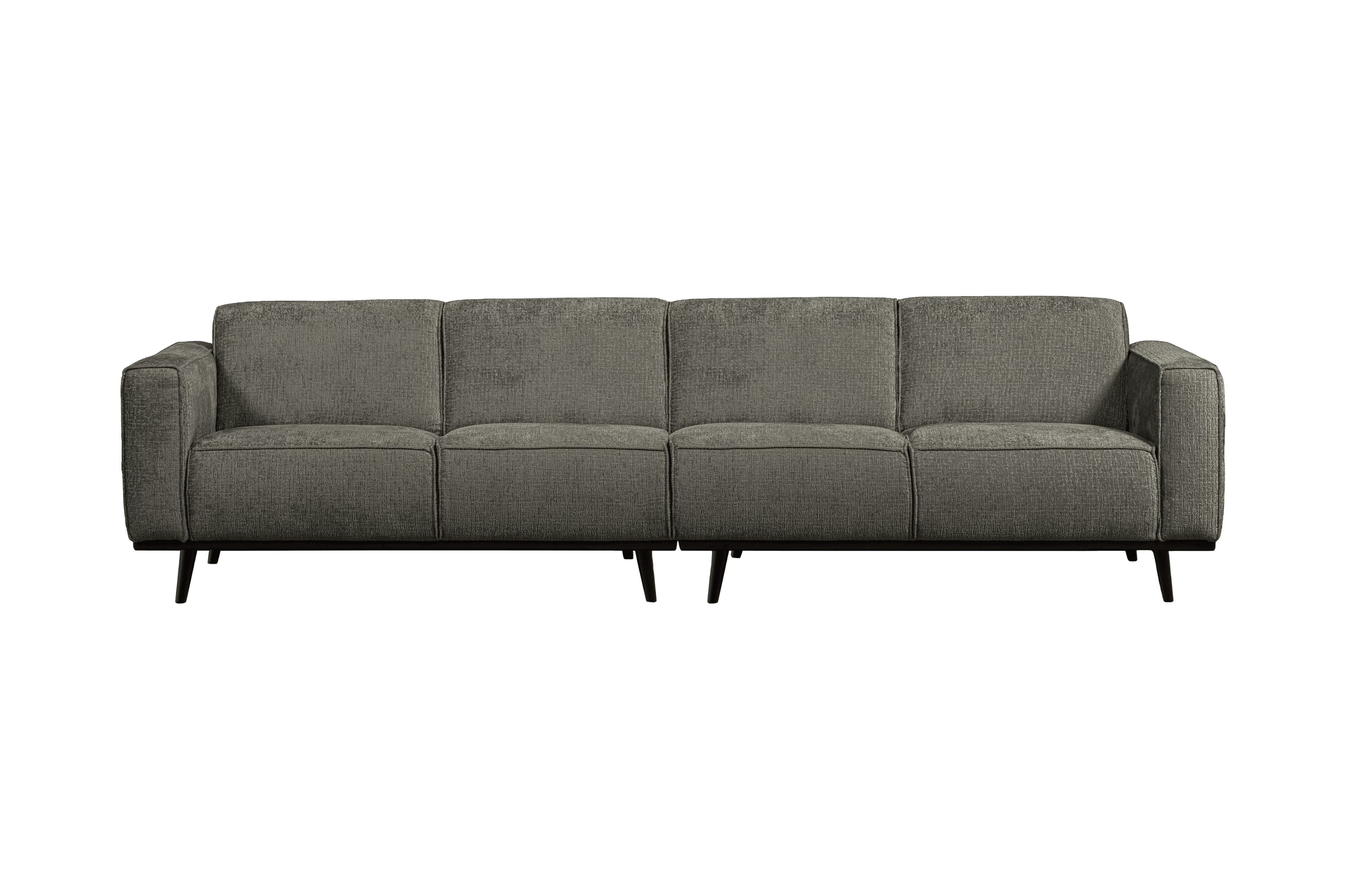 Sofa welurowa 4-osobowa STATEMENT STRUCTURE szarozielony Be Pure 280 cm Eye on Design